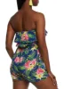Tropical Print Strapless Romper sold by Rainbow