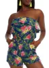 Tropical Print Strapless Romper sold by Rainbow