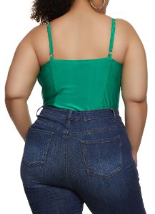 Plus Size Ruched Bustier Bodysuit sold by Rainbow