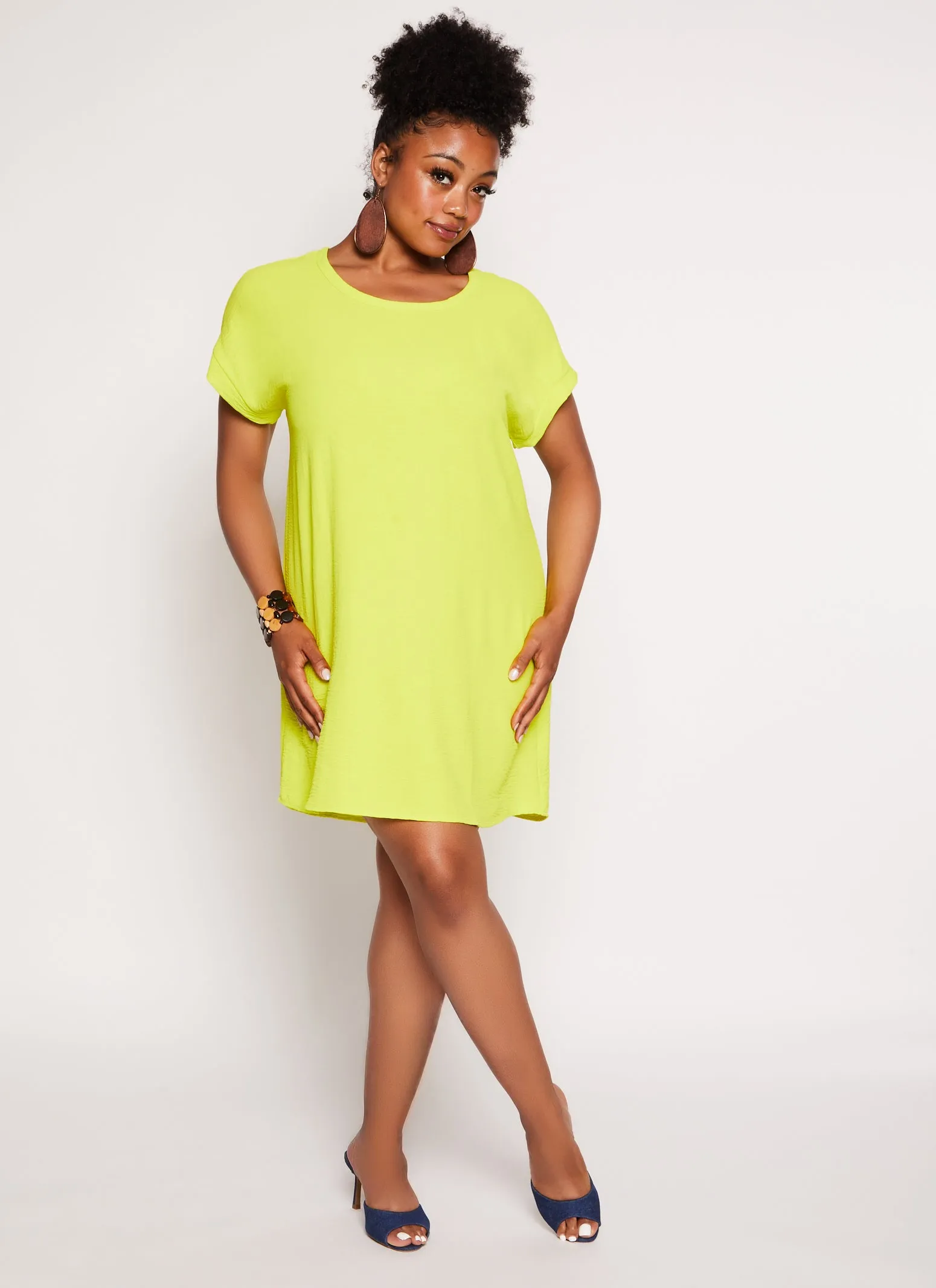 Plus Size Airy Shift Dress sold by Rainbow product image thumbnail 2