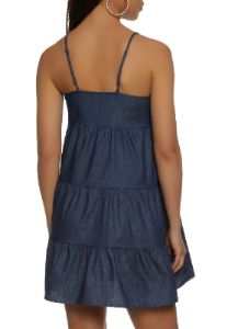 Denim Tiered Cami Dress sold by Rainbow