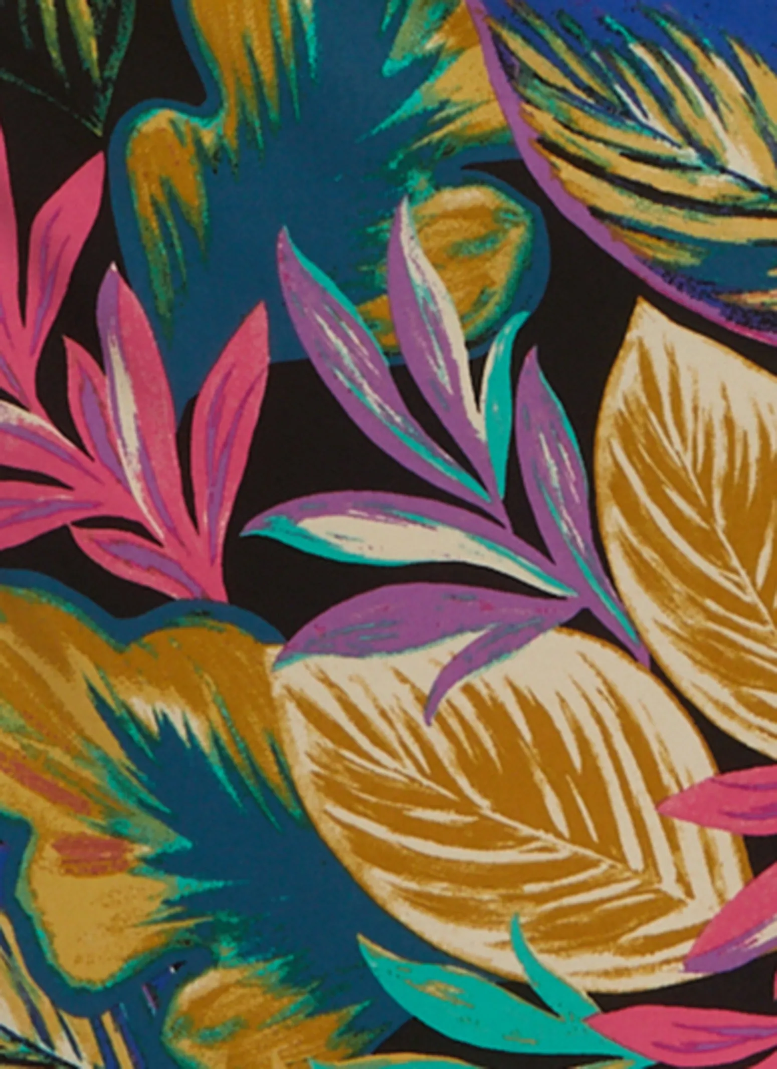 Plus Size Tropical Print V Neck Maxi Dress sold by Rainbow product image thumbnail 4