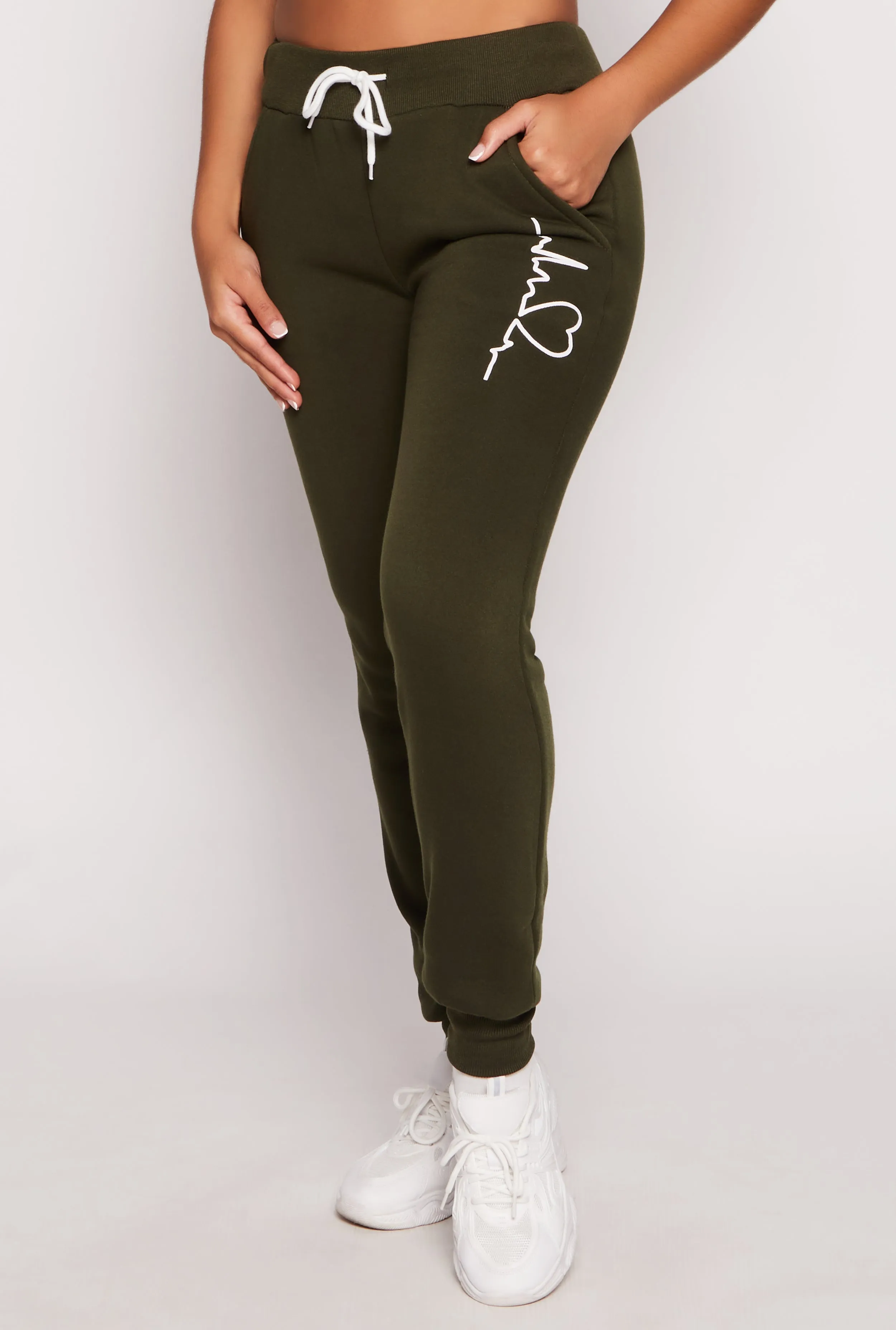 Heartbeat Graphic Joggers sold by Rainbow product image thumbnail 2