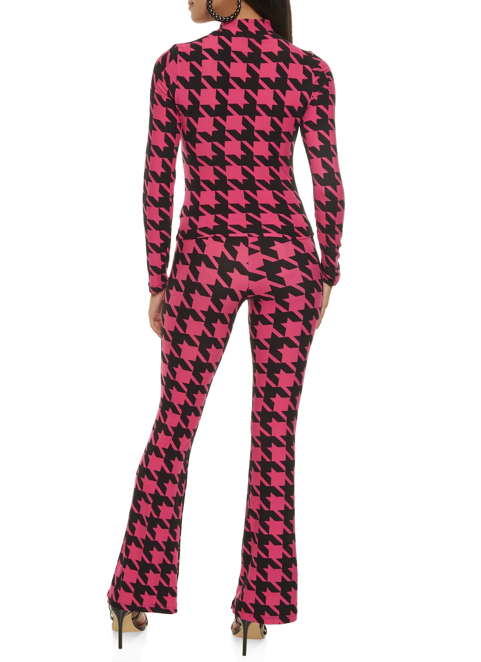 Houndstooth Mock Neck Top and Pants Set sold by Rainbow product image thumbnail 2
