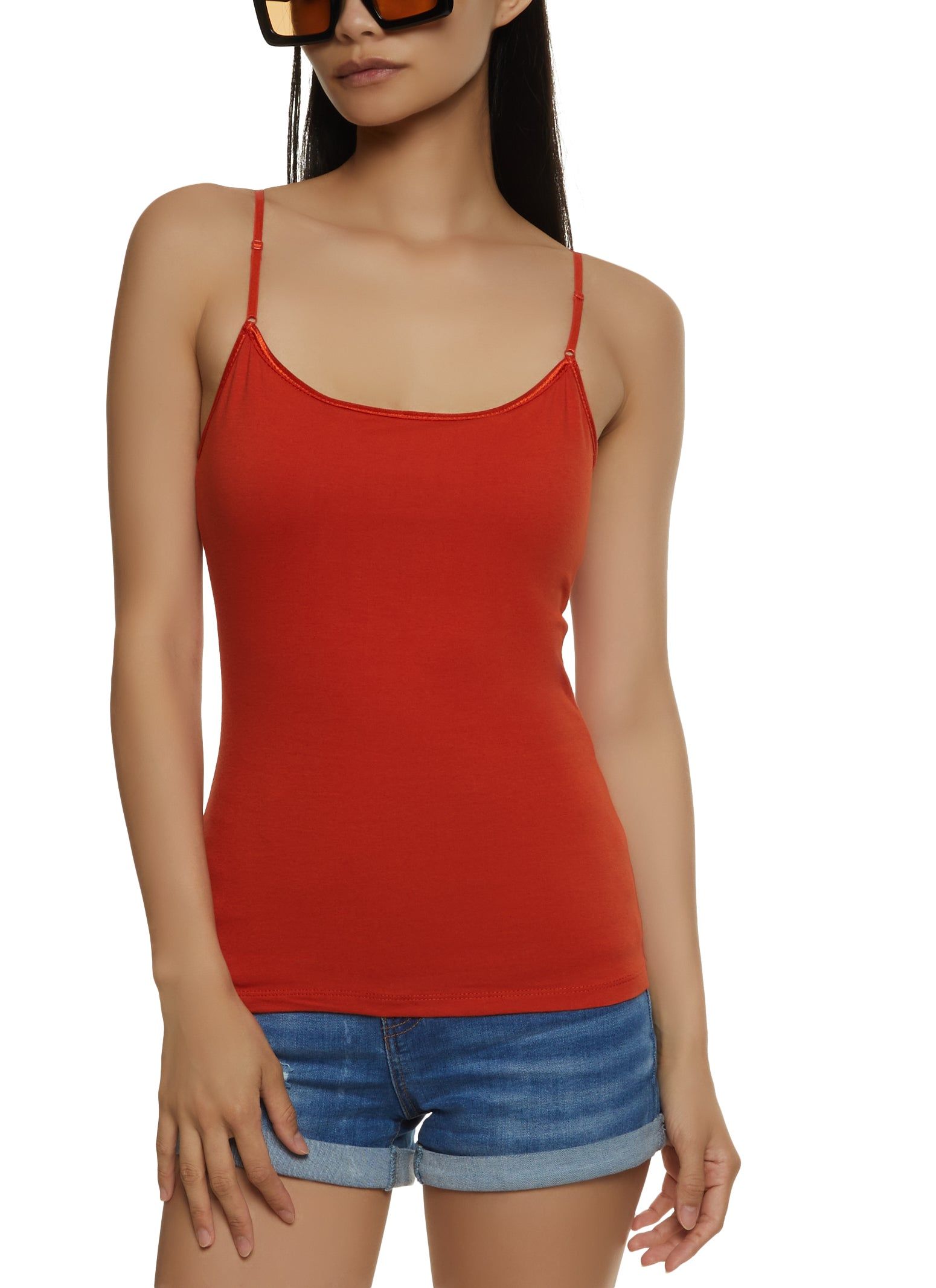 Solid Shelf Bra Cami sold by Rainbow