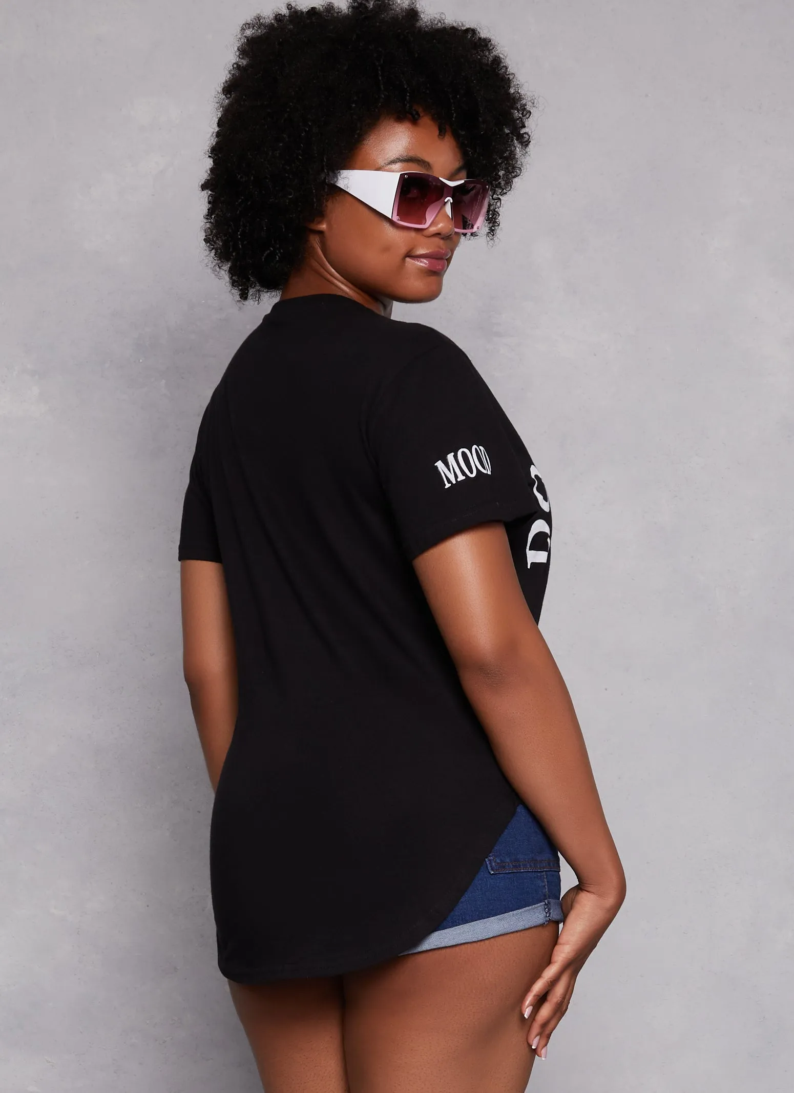 Plus Size Dont Ruin My Mood Bear Graphic Tee sold by Rainbow product image thumbnail 3