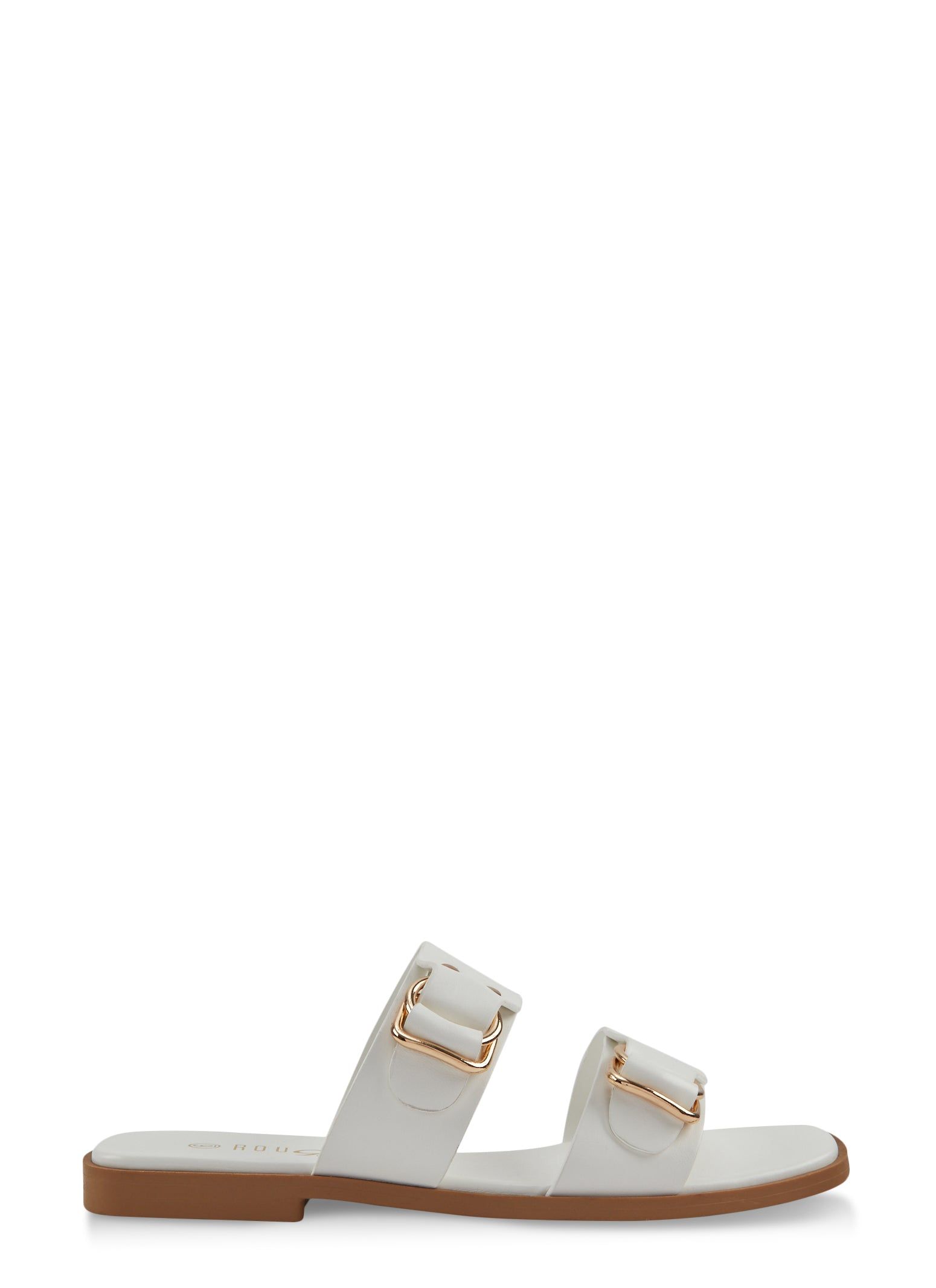 Double Buckle Band Slide Sandals sold by Rainbow product image thumbnail 2
