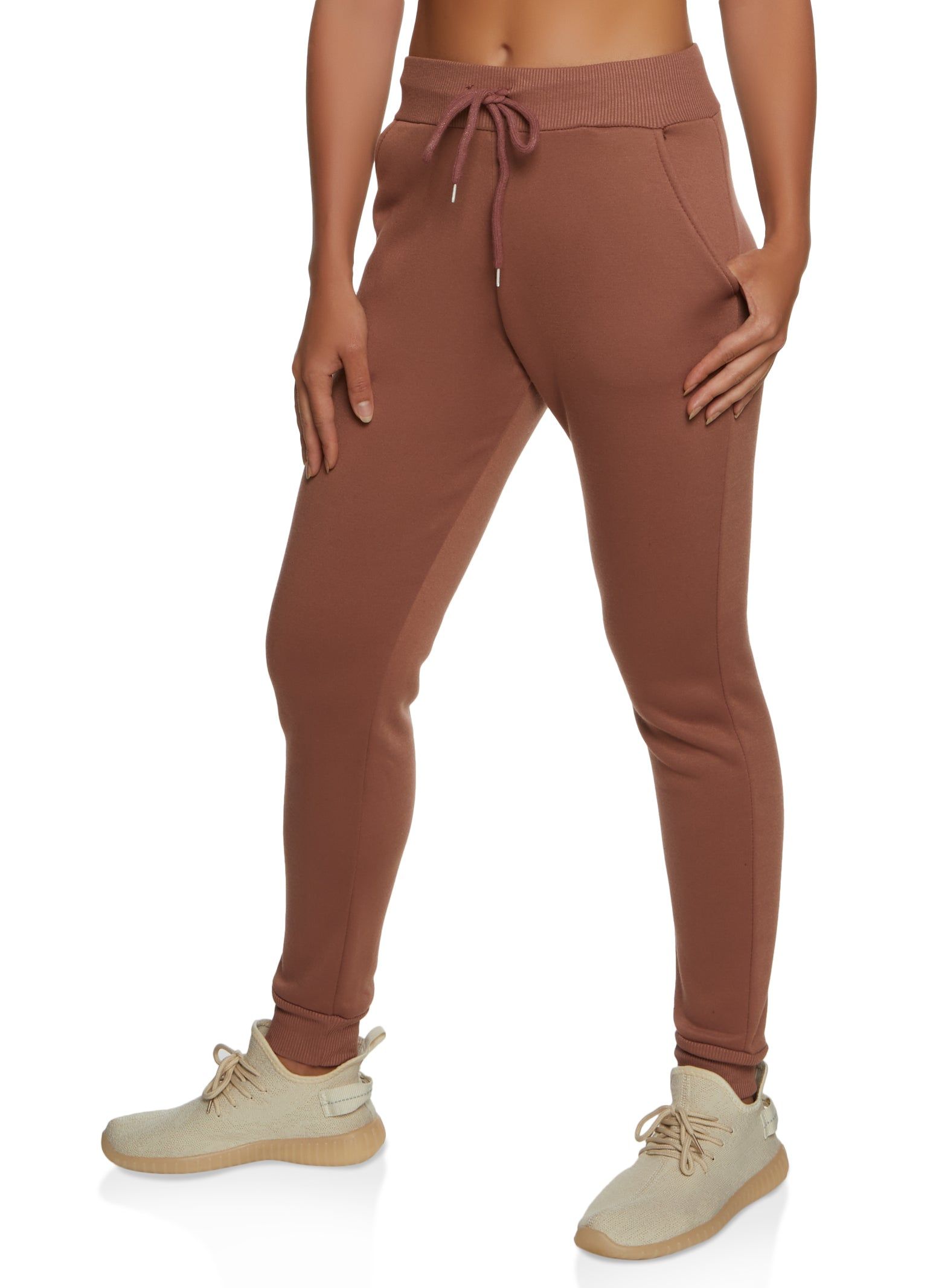 Basic Fleece Drawstring Joggers sold by Rainbow