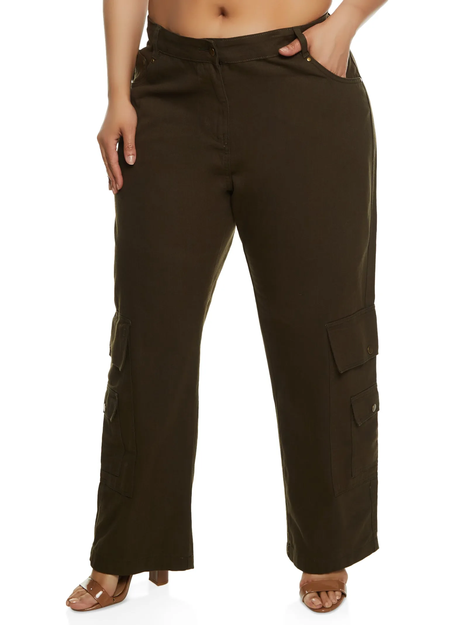 Plus Size Poplin Cargo Pants sold by Rainbow product image thumbnail 2