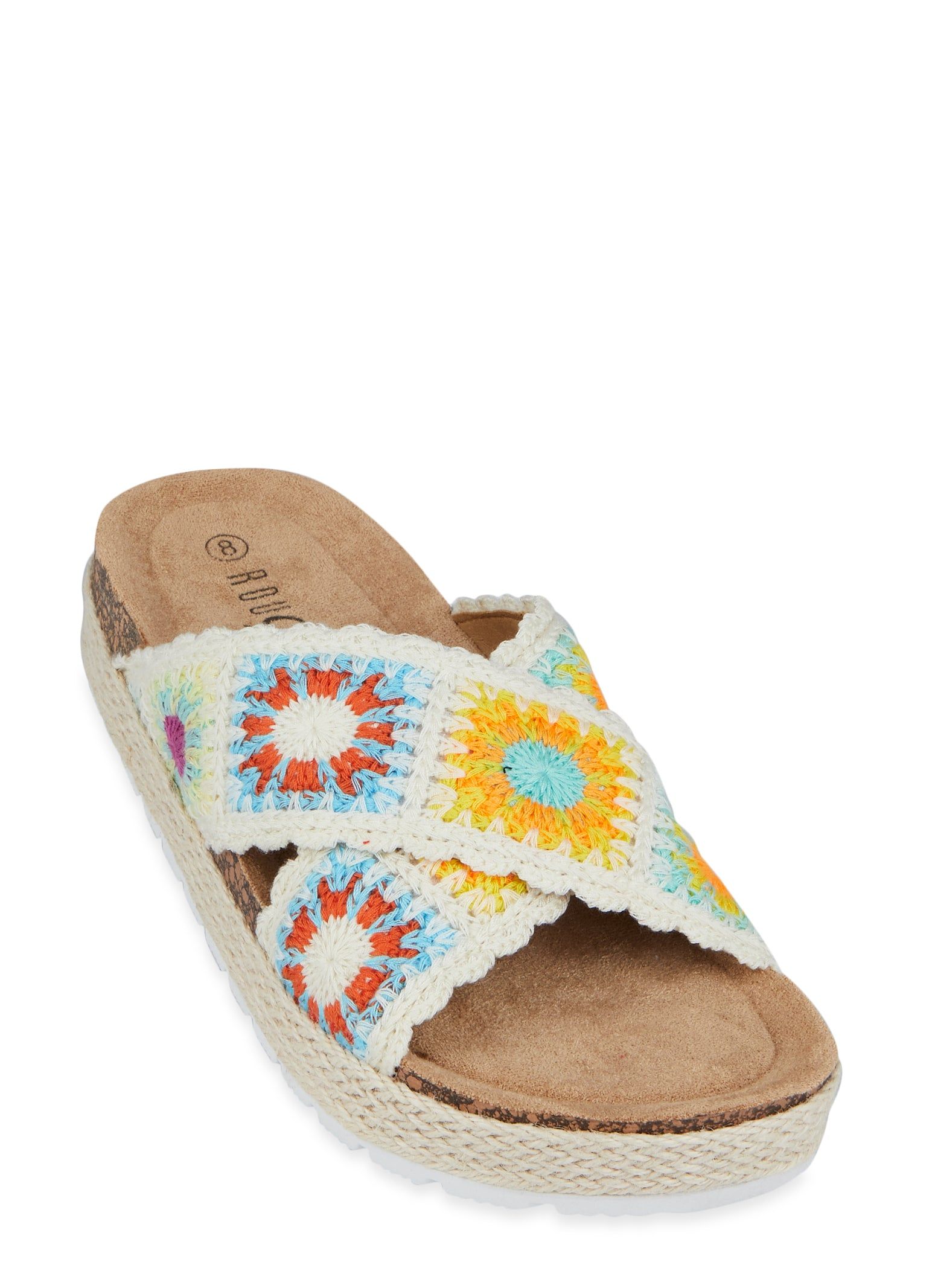 Crochet Slide Sandals sold by Rainbow