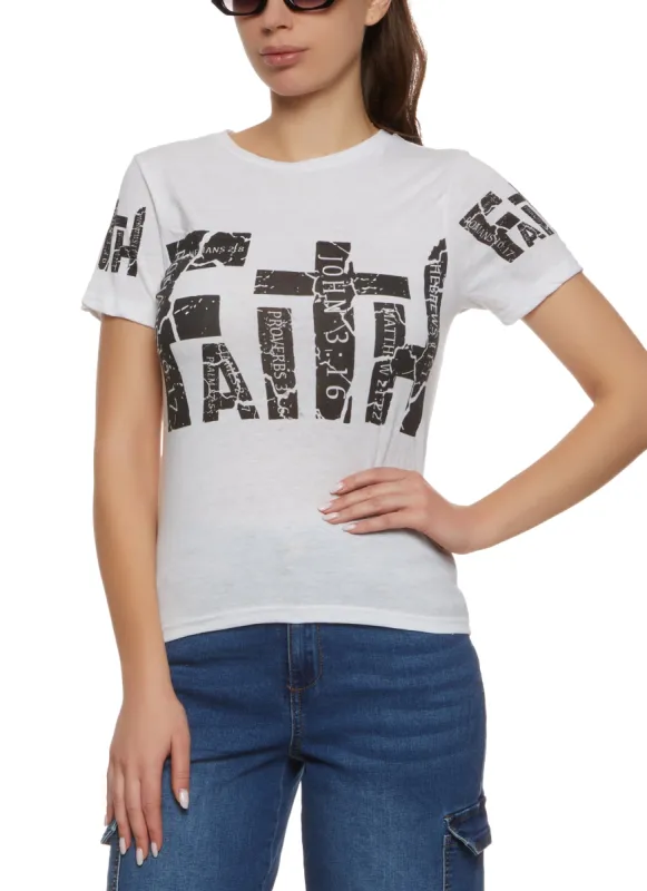 Faith In God Graphic Tee sold by Rainbow