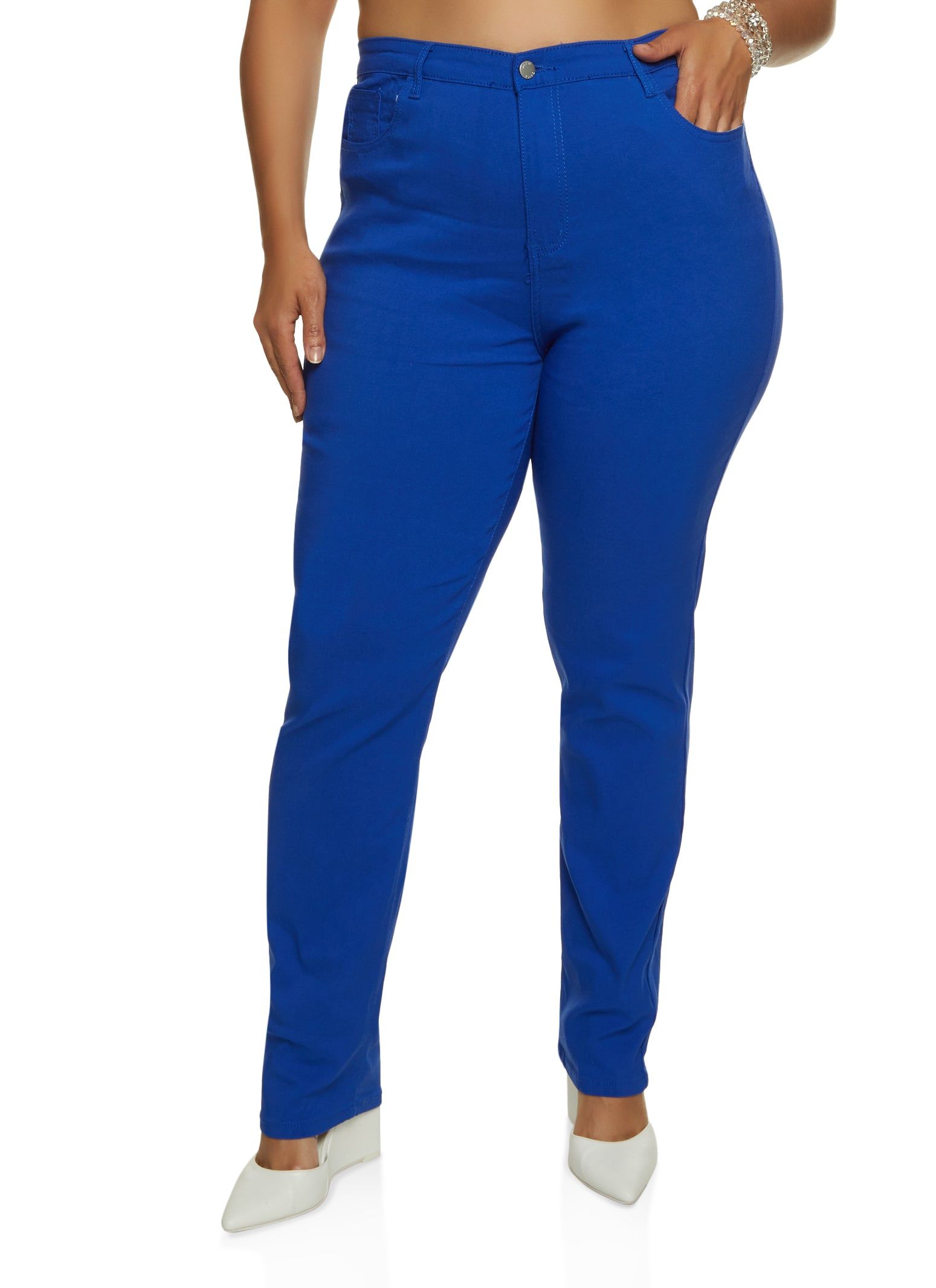 Plus Size Twill Skinny Pants sold by Rainbow