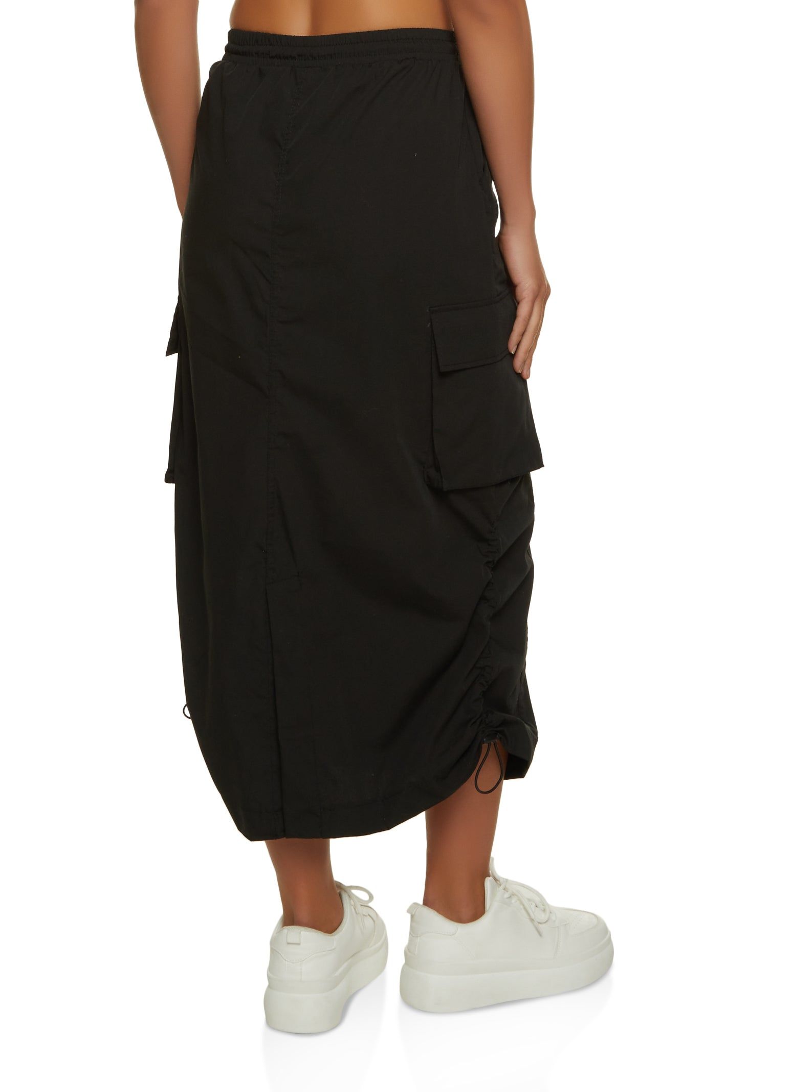 Toggle Waist Ruched Side Cargo Skirt sold by Rainbow product image thumbnail 3