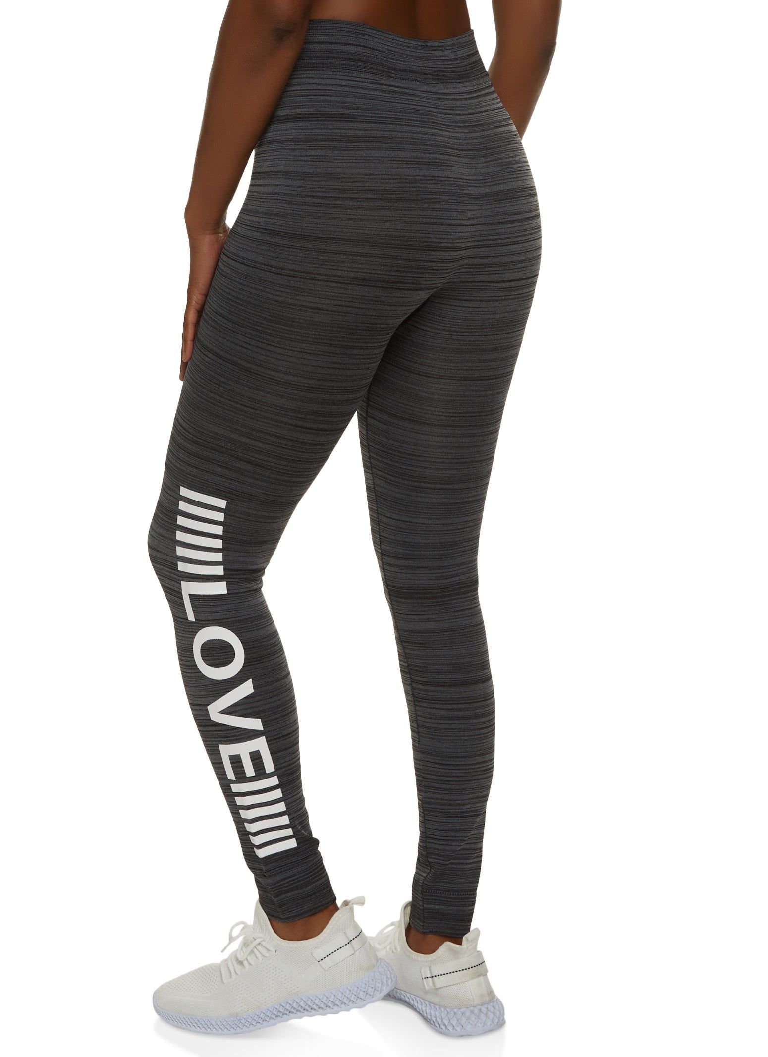 Love Side Graphic Drawstring Detail Leggings sold by Rainbow product image thumbnail 3