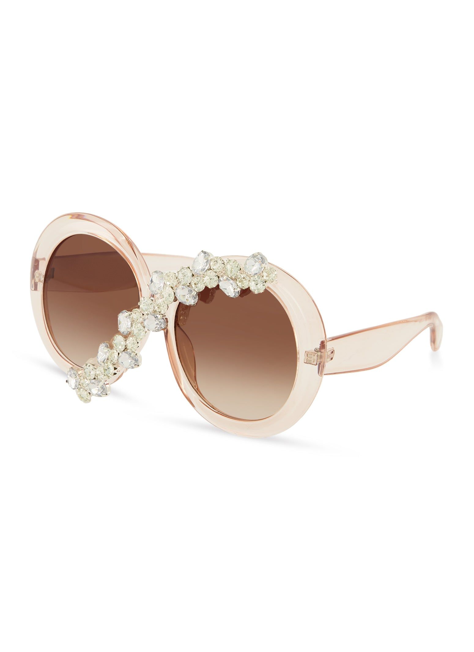Rhinestone Embellished Round Sunglasses sold by Rainbow product image thumbnail 2
