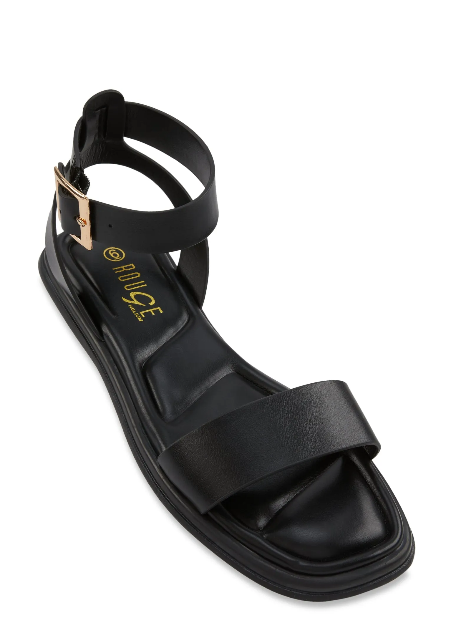 Quilted Sole Ankle Strap Sandals sold by Rainbow