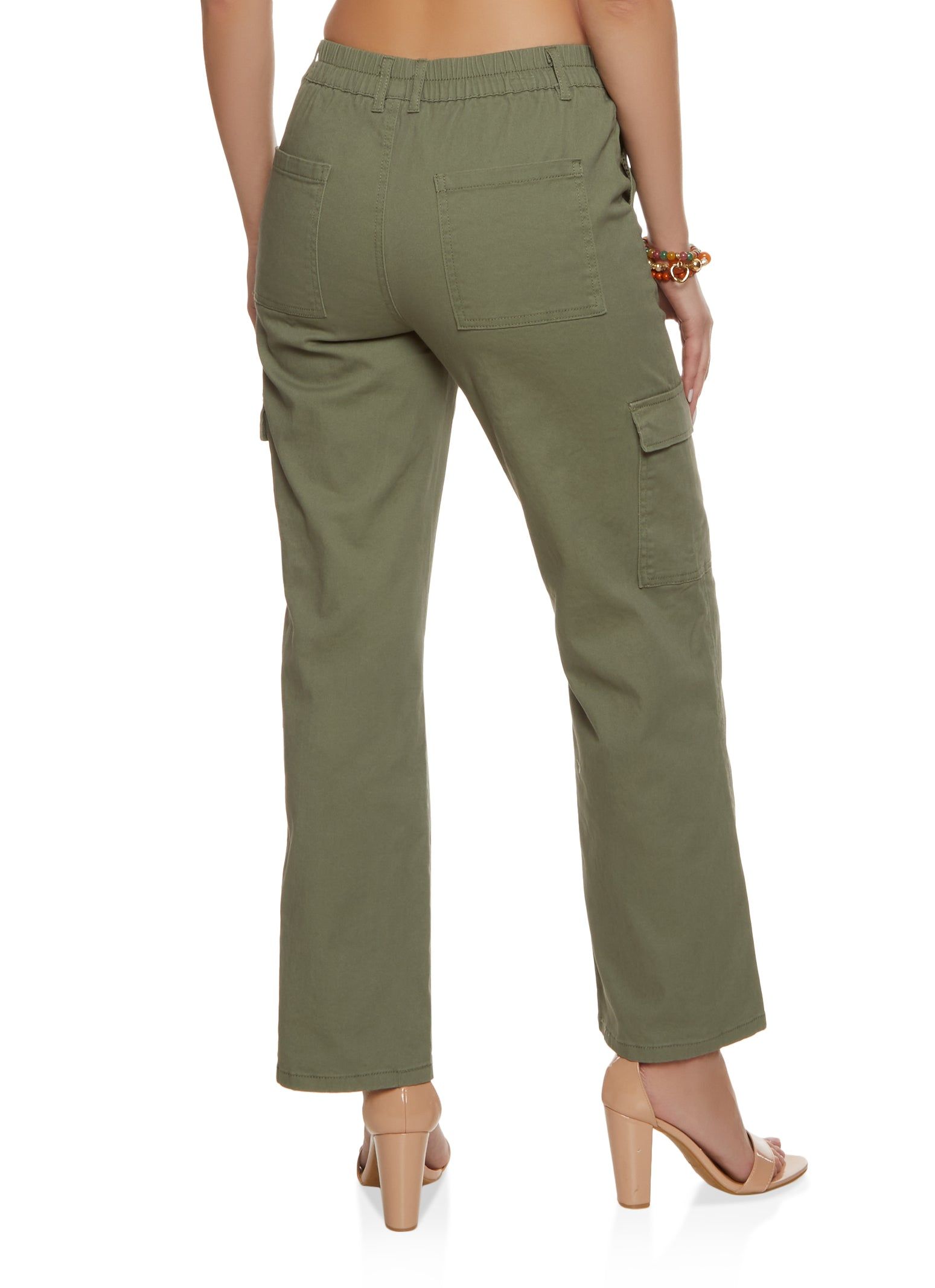 Twill Cargo Pocket Straight Leg Pants sold by Rainbow product image thumbnail 2