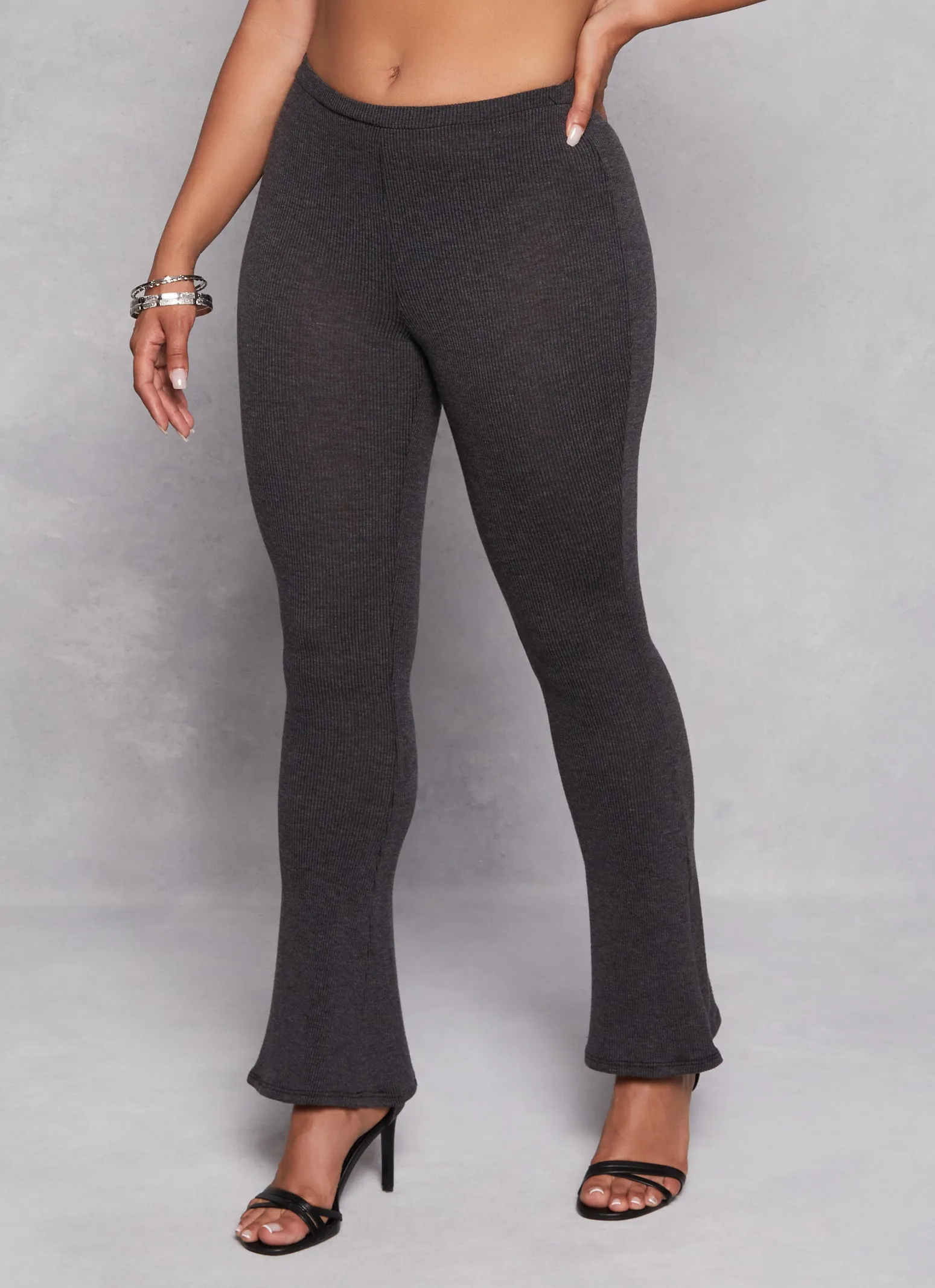 Ribbed Knit Pull On Boot Cut Pants sold by Rainbow product image thumbnail 2