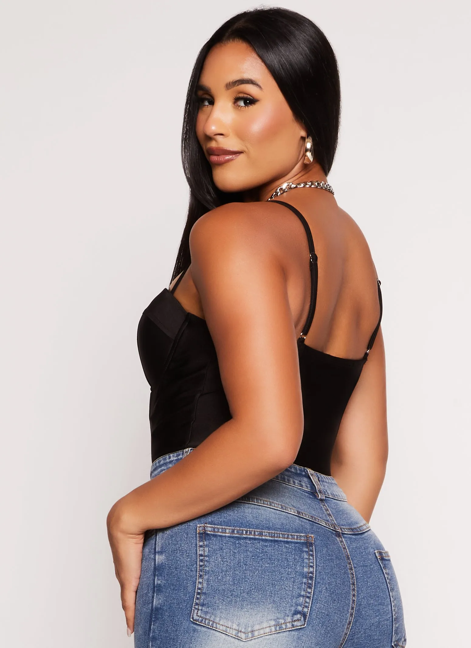 Haute Monde Sweetheart Cami Bodysuit sold by Rainbow product image thumbnail 3