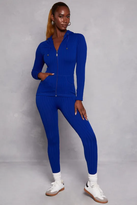 Seamless Textured Knit High Waisted Leggings sold by Rainbow