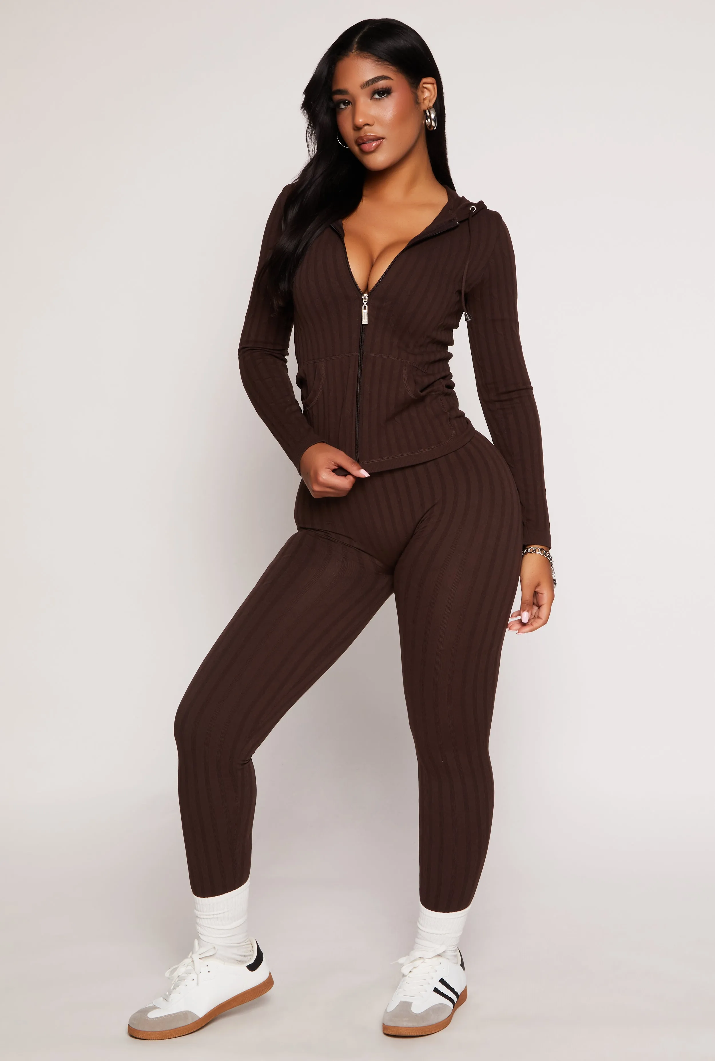 Seamless Textured Knit High Waisted Leggings sold by Rainbow