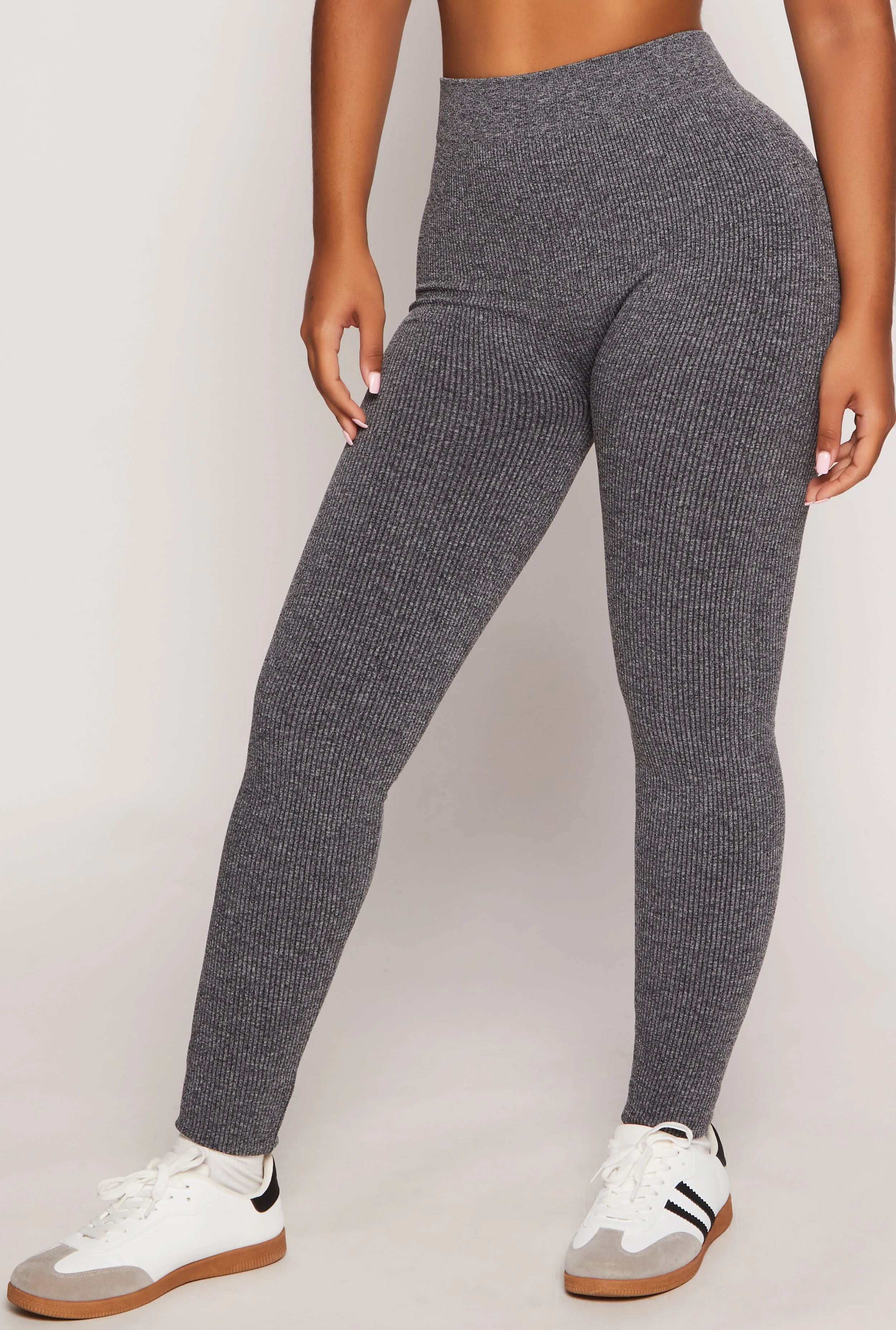 Seamless Ribbed High Waist Leggings sold by Rainbow product image thumbnail 2