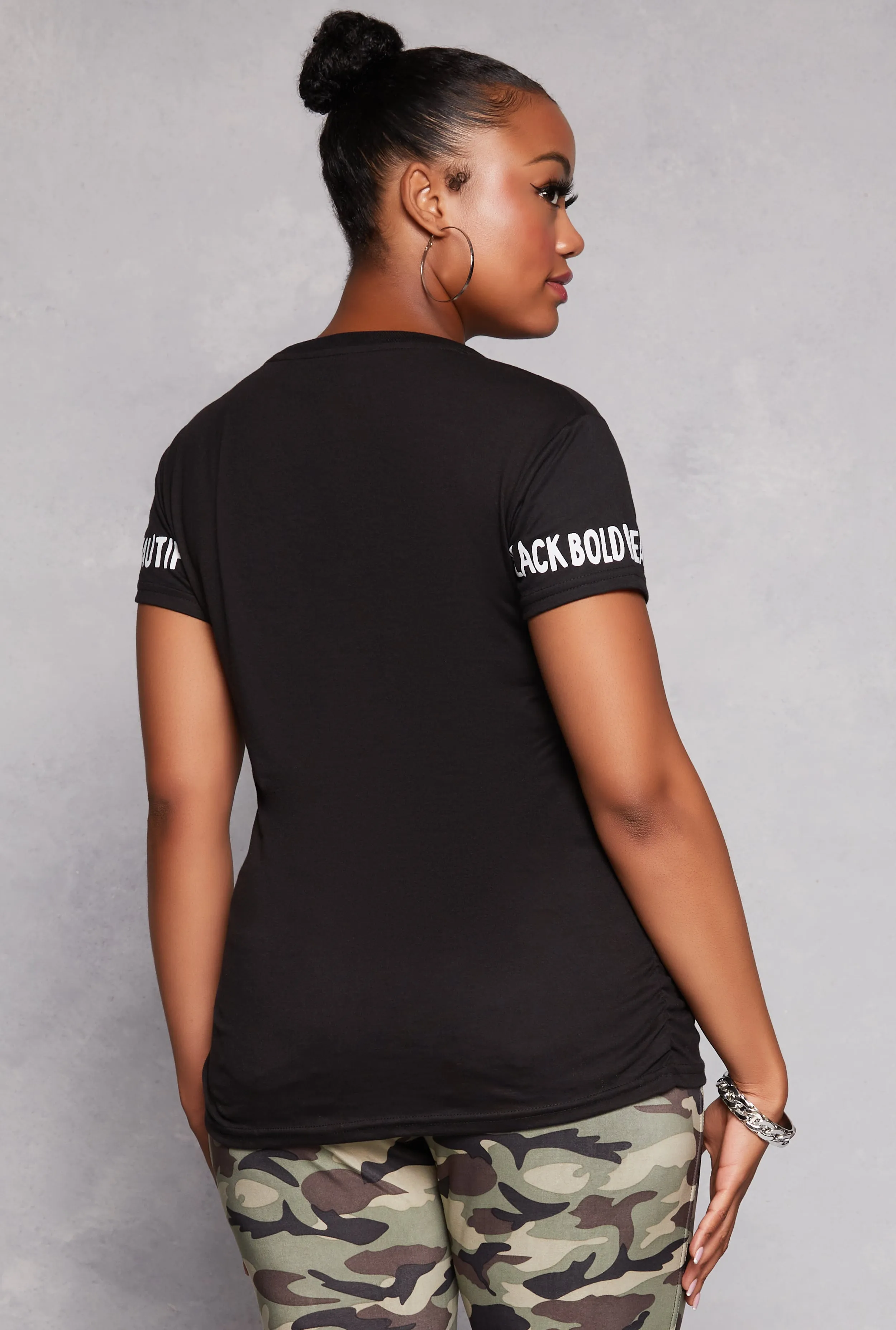 Plus Size Black Bold Beautiful Graphic Tee sold by Rainbow product image thumbnail 3