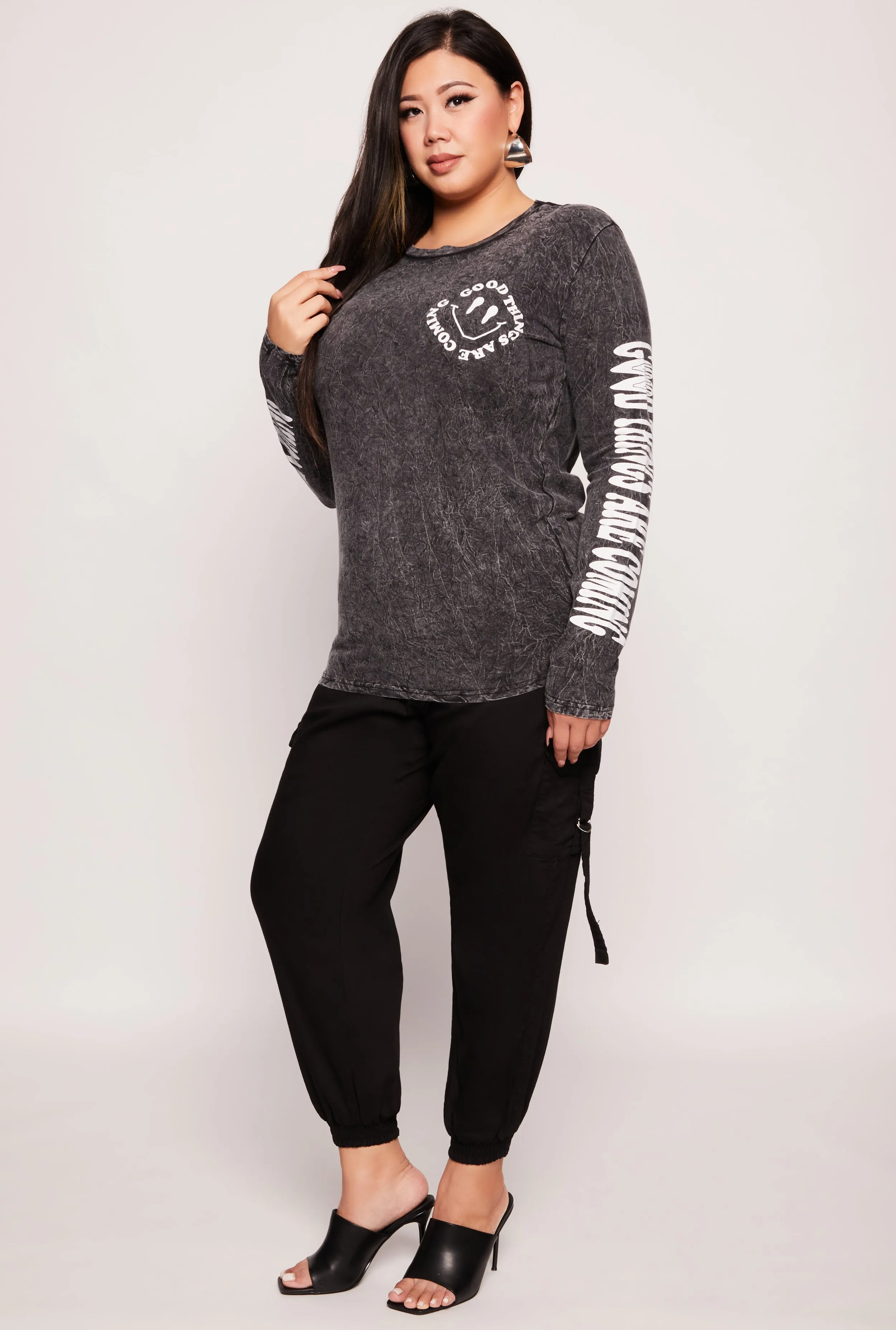 Plus Size Good Things Are Coming Graphic Tee sold by Rainbow product image thumbnail 2