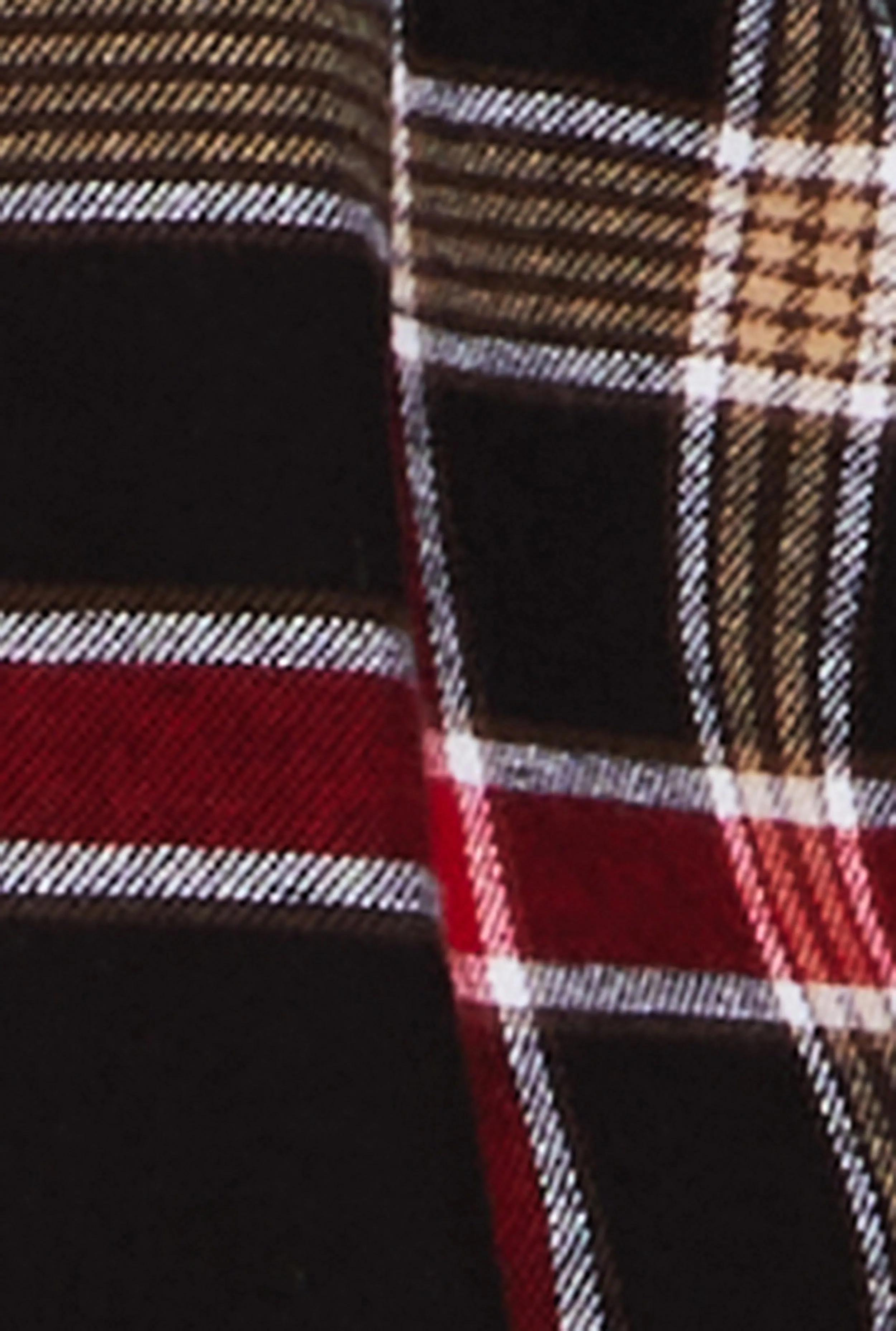 Plaid Button Front Hooded Shirt sold by Rainbow product image thumbnail 4