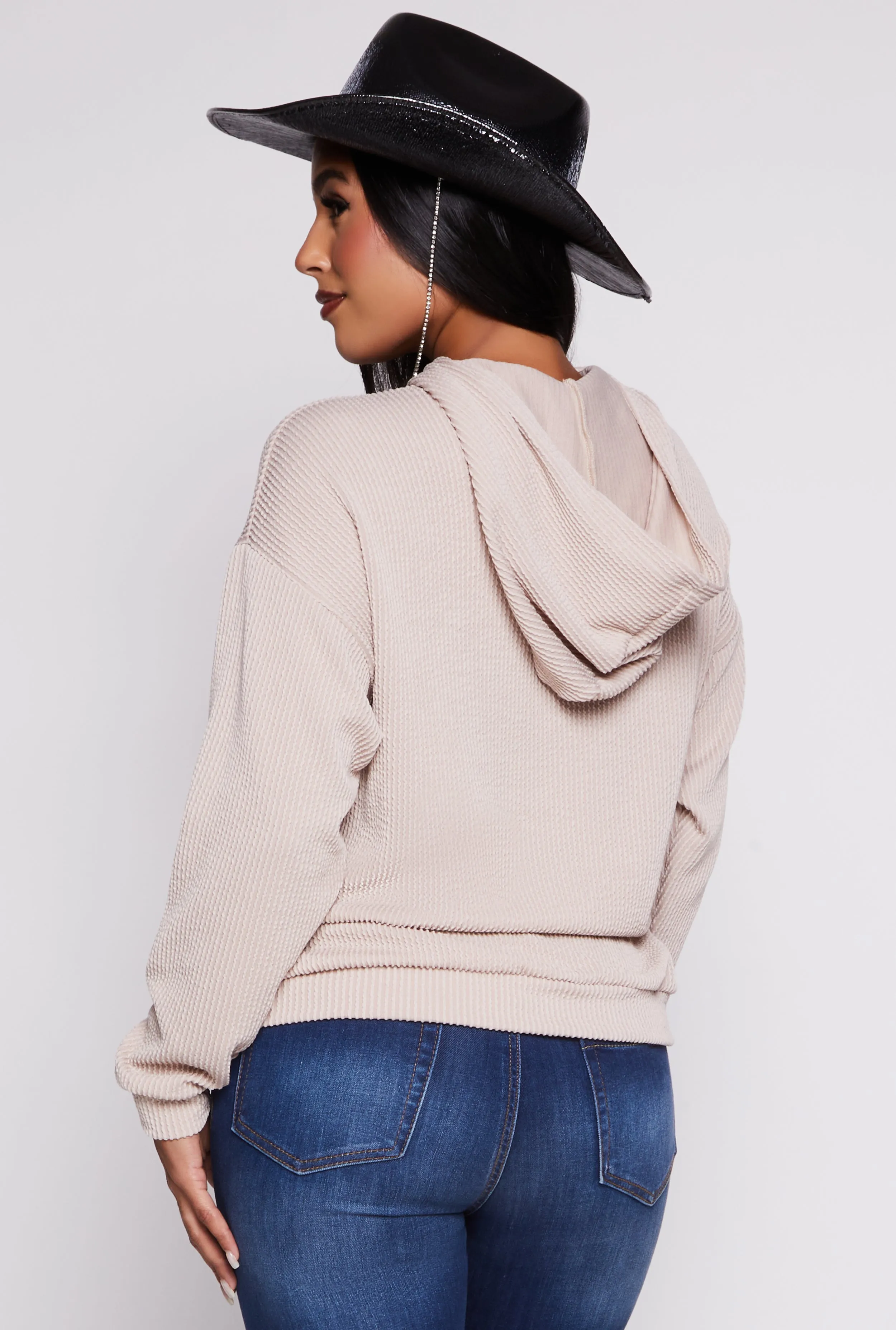 Ribbed Wild West Graphic Pullover Hoodie sold by Rainbow product image thumbnail 3