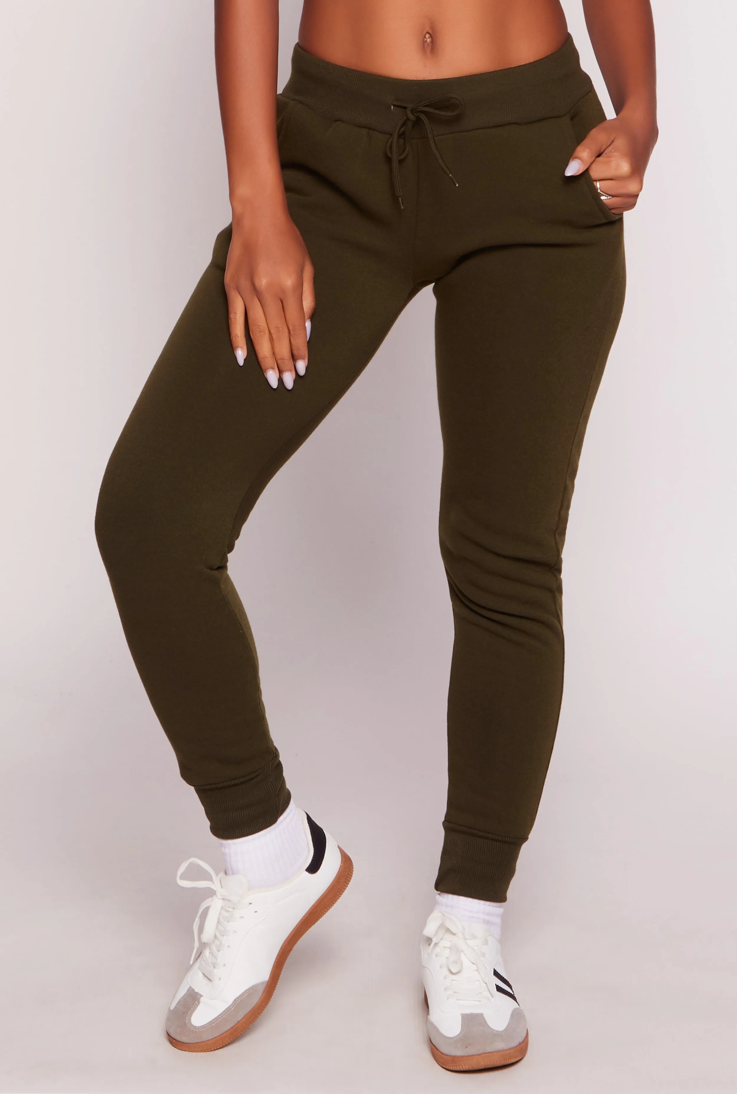 Drawstring Waist Fleece Joggers sold by Rainbow product image thumbnail 2