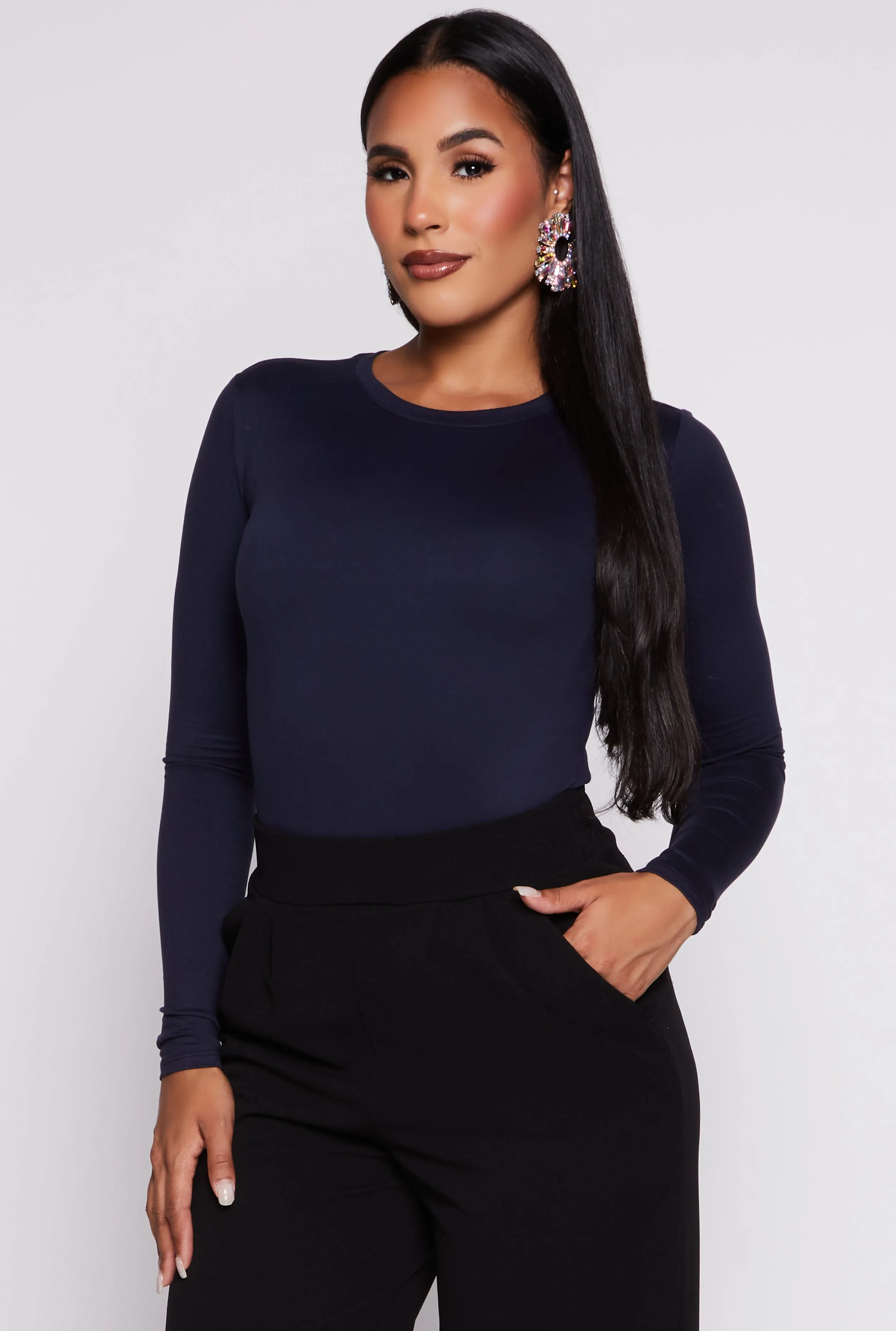 Basic Long Sleeve T Shirt sold by Rainbow