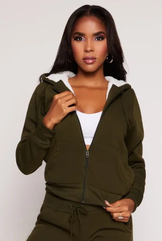 Zip Up Fleece Hoodie sold by Rainbow
