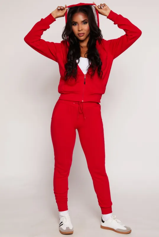 Drawstring Waist Fleece Joggers sold by Rainbow