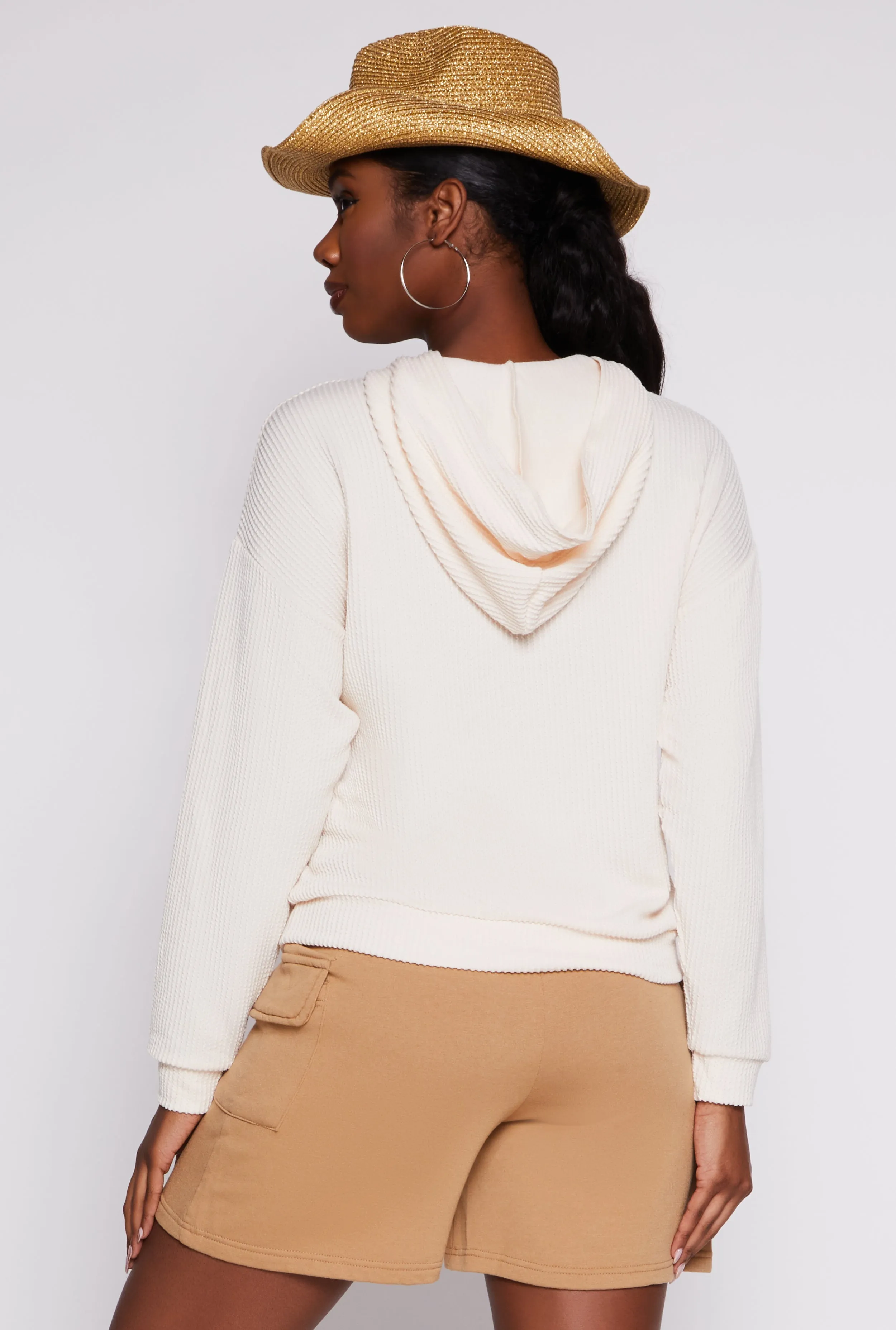 Ribbed Texas Graphic Pullover Hoodie sold by Rainbow product image thumbnail 3