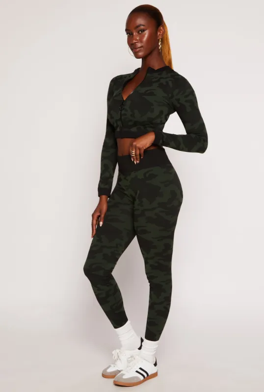 Seamless Camo High Waist Leggings sold by Rainbow