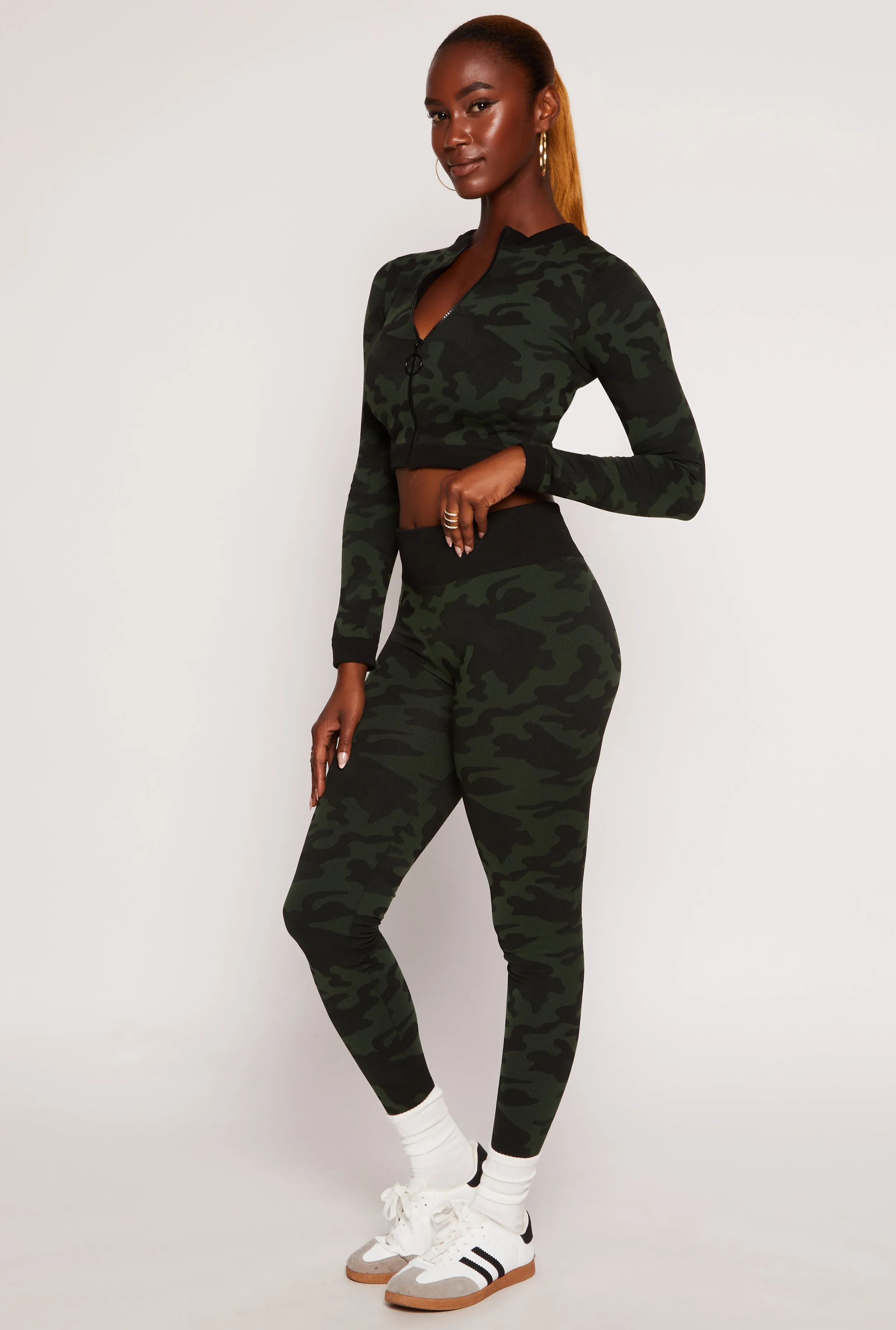 Seamless Camo High Waist Leggings sold by Rainbow