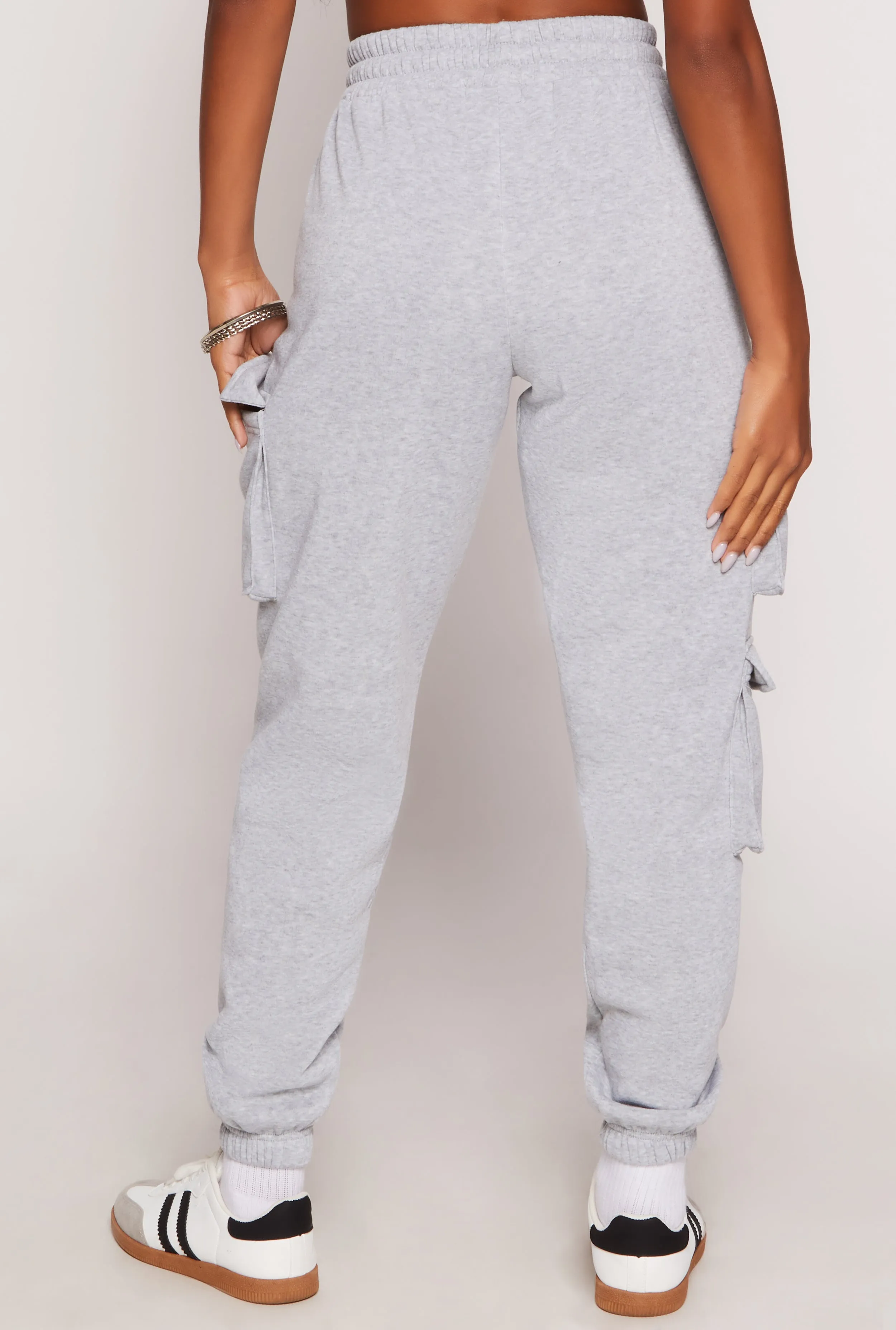 Fleece Drawstring Cargo Sweatpants sold by Rainbow product image thumbnail 3