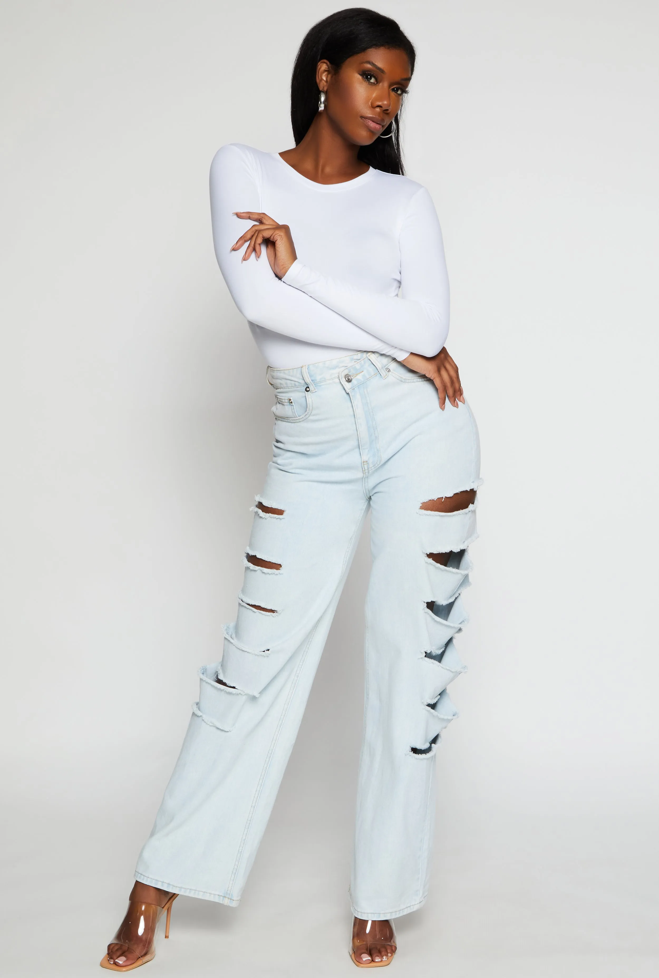 Basic Long Sleeve T Shirt sold by Rainbow product image thumbnail 2