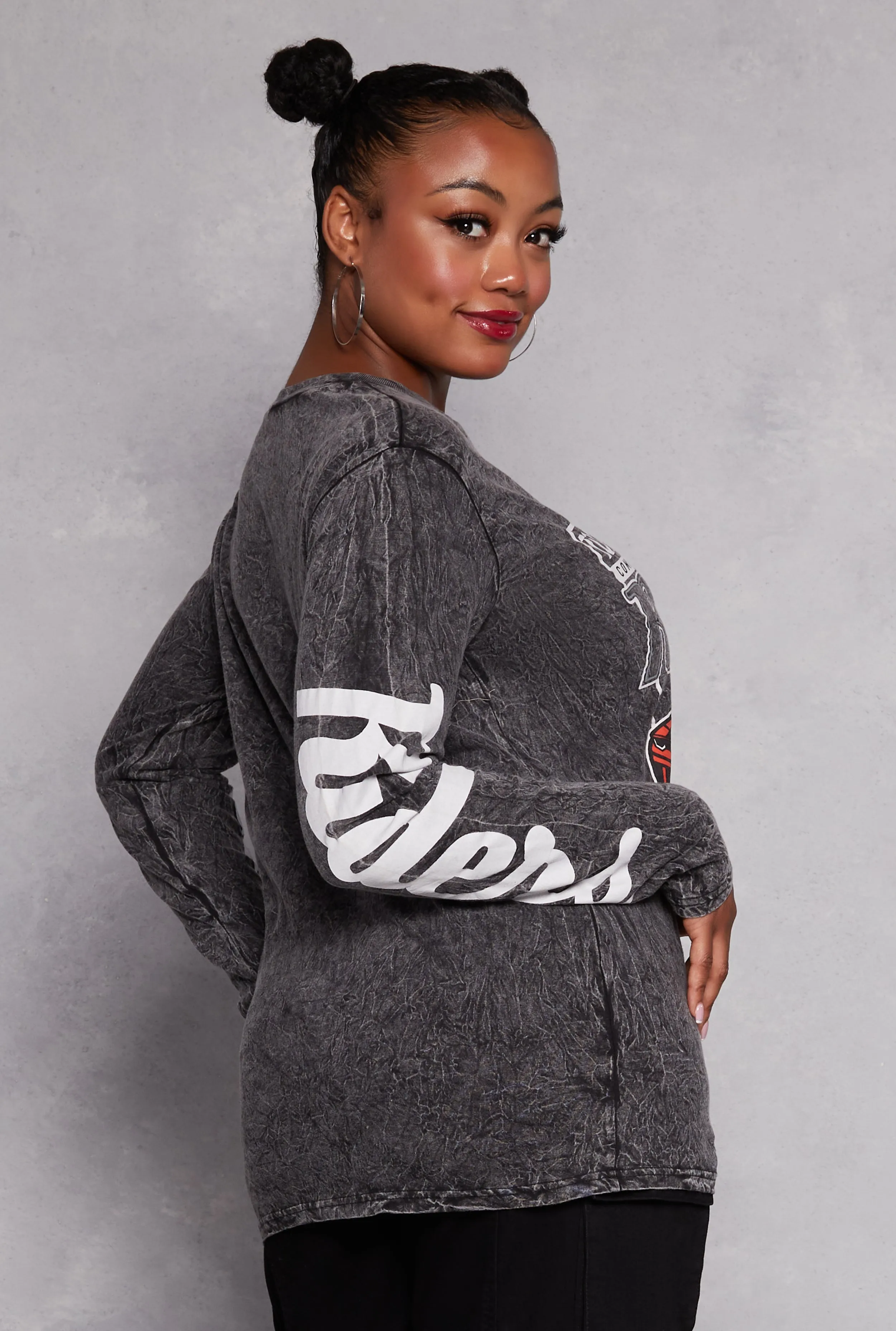 Plus Size Top Speed Riders Long Sleeve Graphic Tee sold by Rainbow product image thumbnail 3