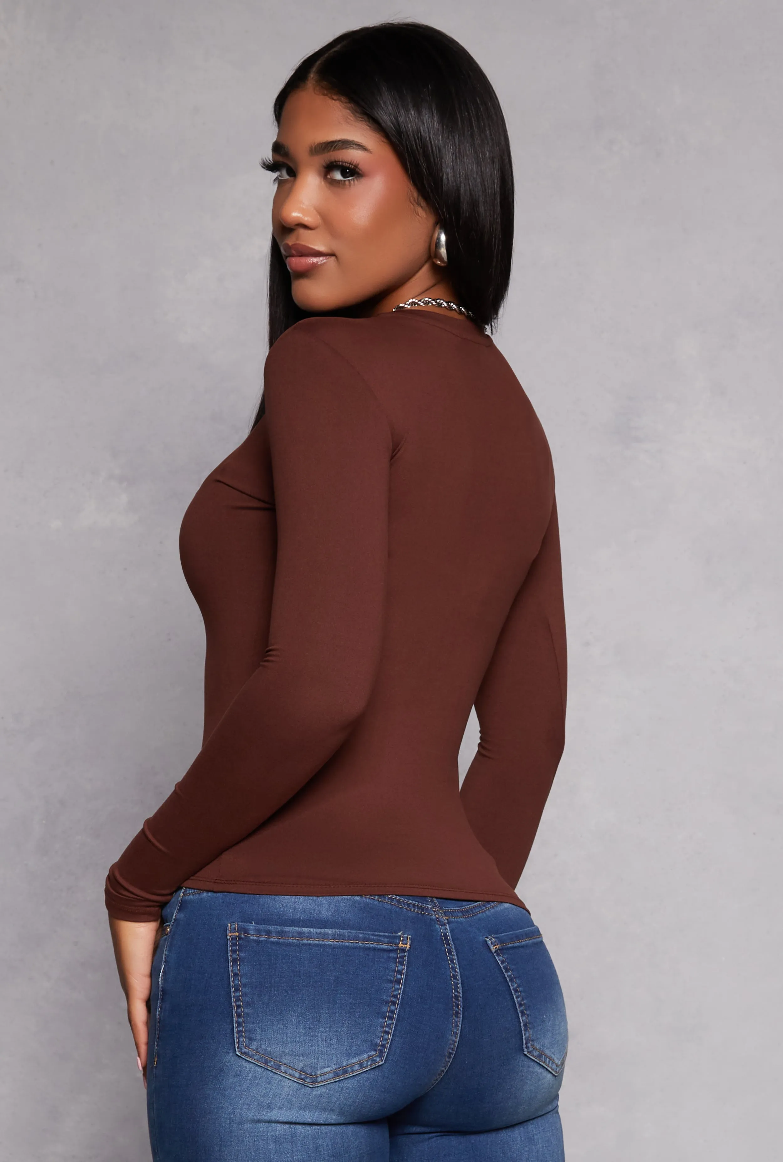 Basic Long Sleeve T Shirt sold by Rainbow product image thumbnail 3