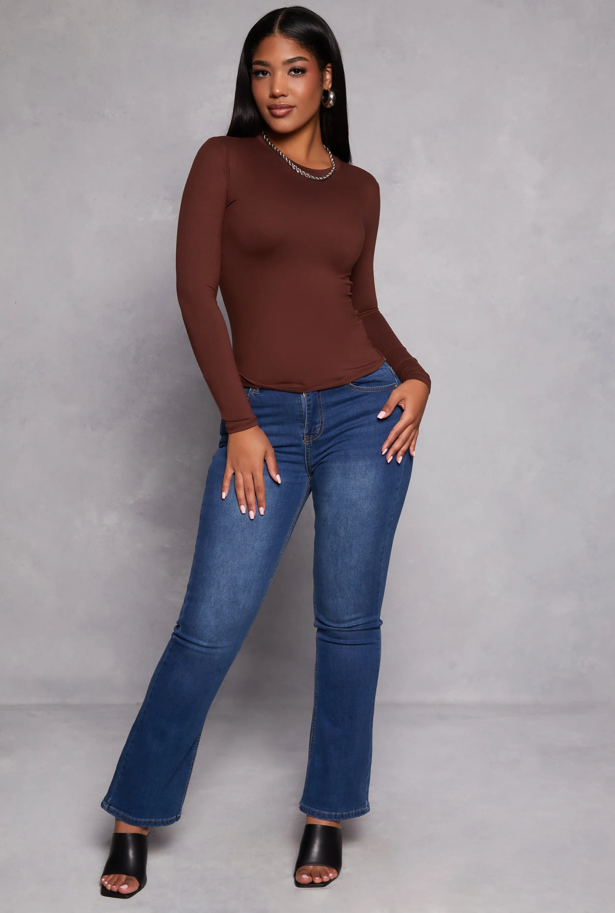 Basic Long Sleeve T Shirt sold by Rainbow product image thumbnail 2