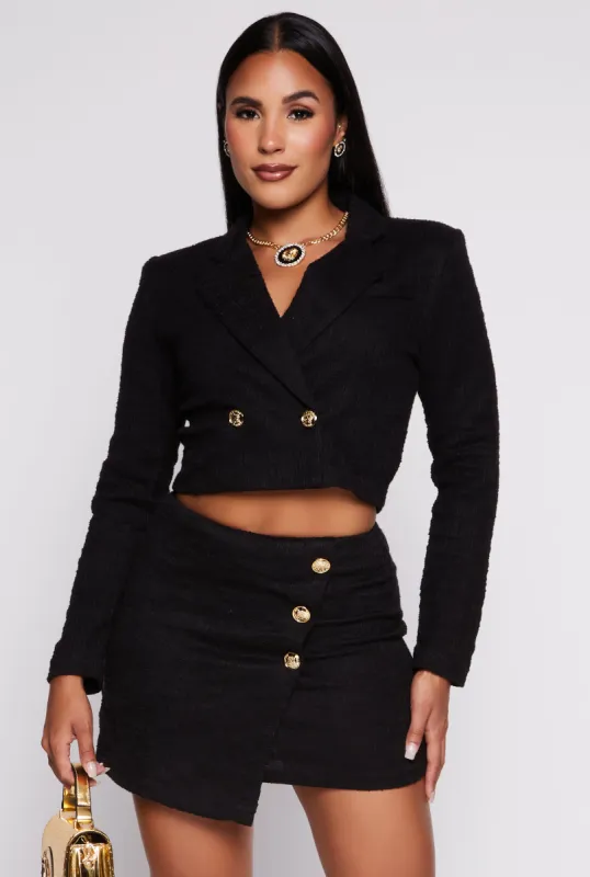Two Button Cropped Blazer sold by Rainbow