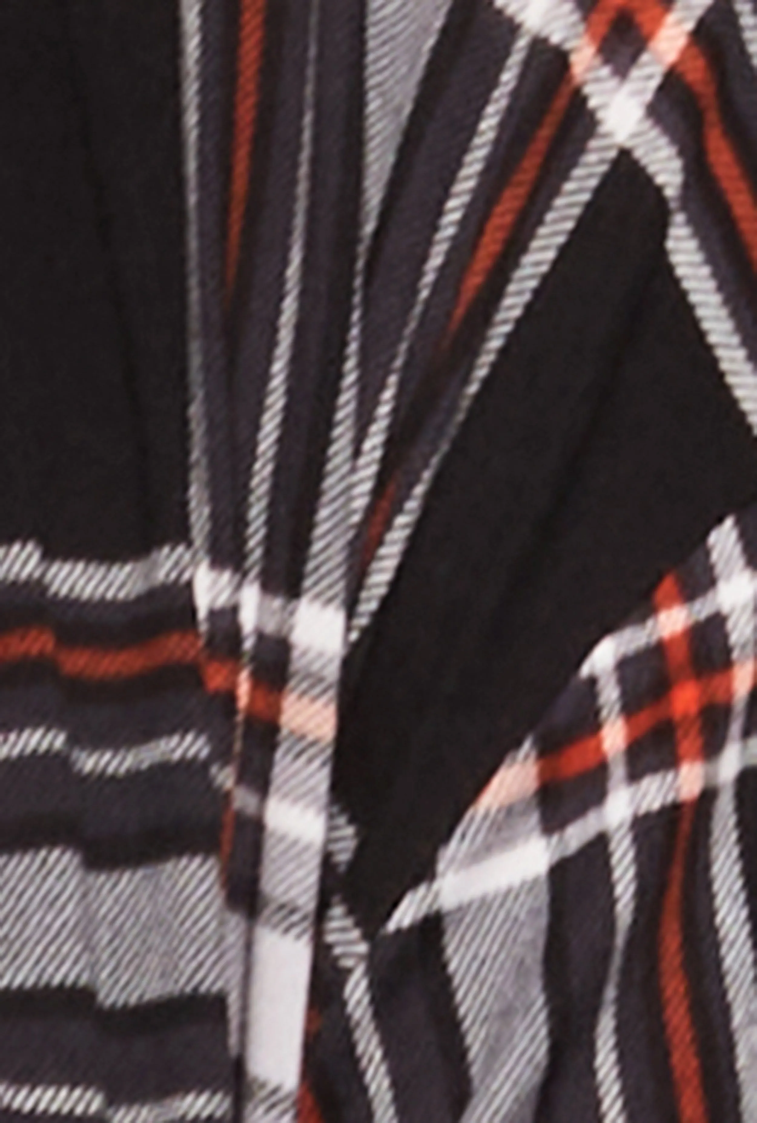 Plaid Button Front Tabbed Sleeve Shirt sold by Rainbow product image thumbnail 4