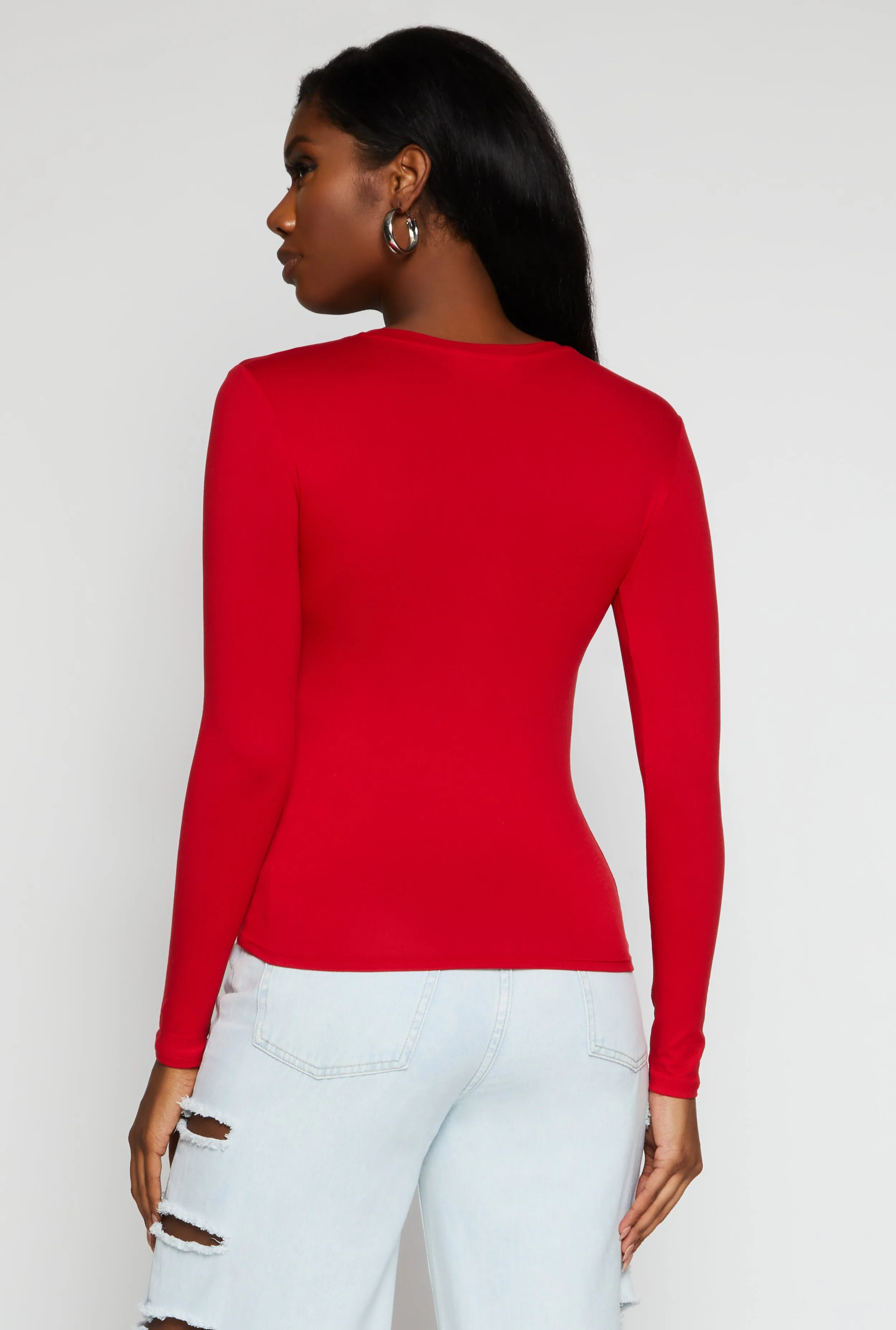 Basic Long Sleeve T Shirt sold by Rainbow product image thumbnail 3