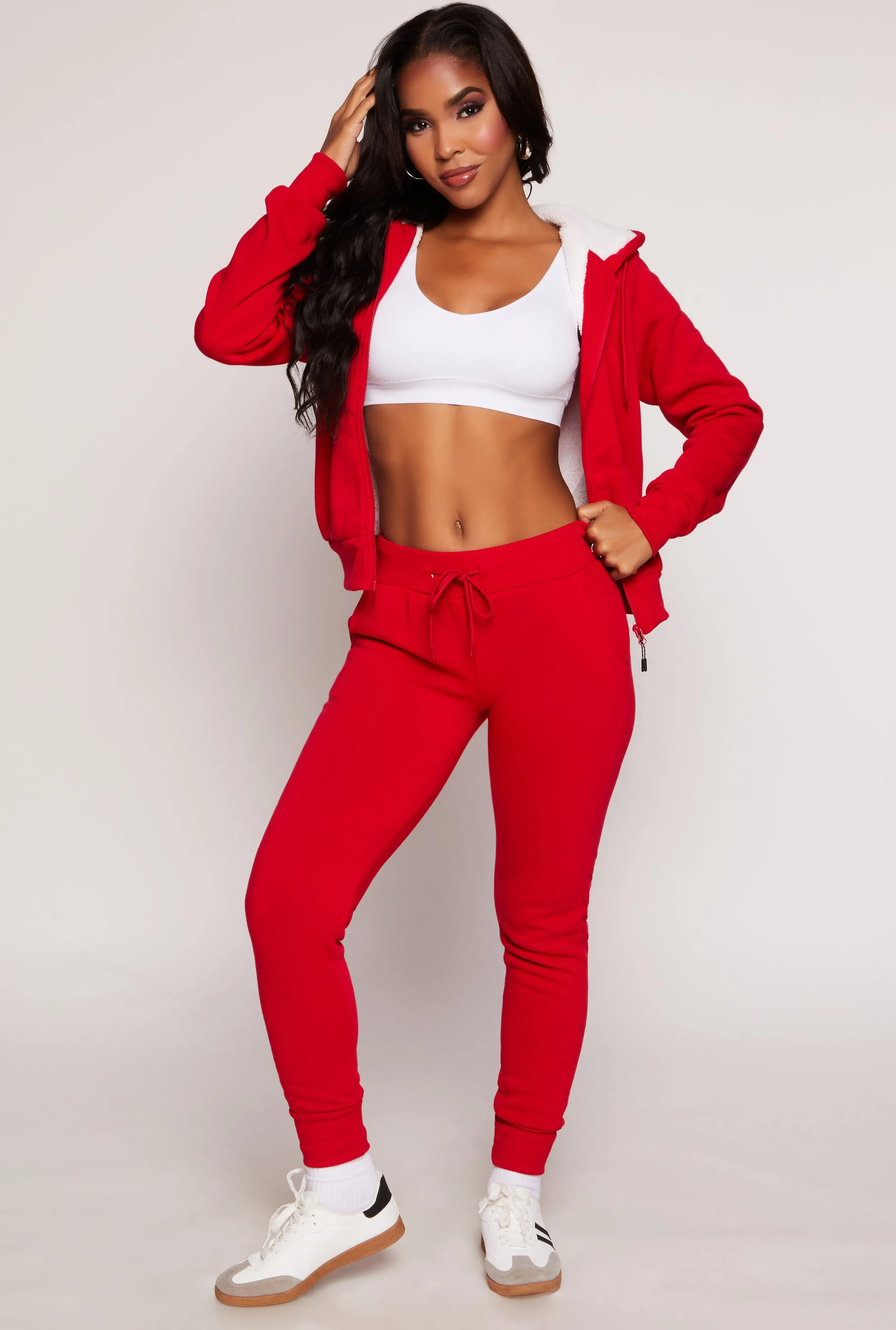 Zip Up Fleece Hoodie sold by Rainbow product image thumbnail 2