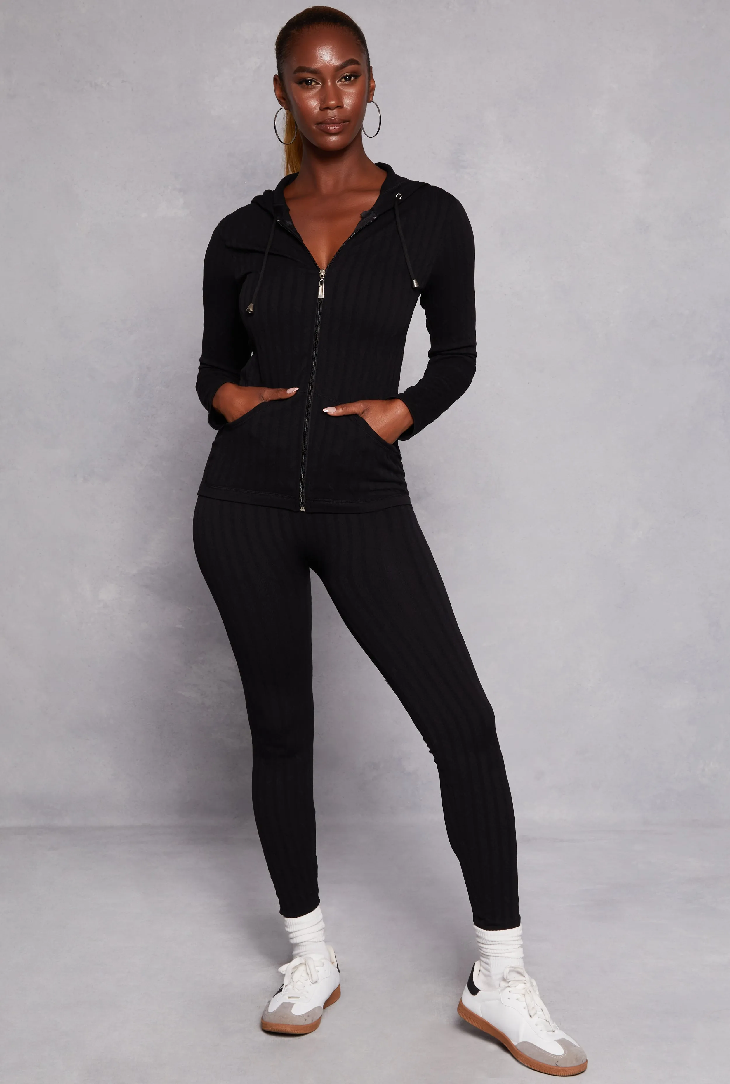 Seamless Textured Knit High Waisted Leggings sold by Rainbow