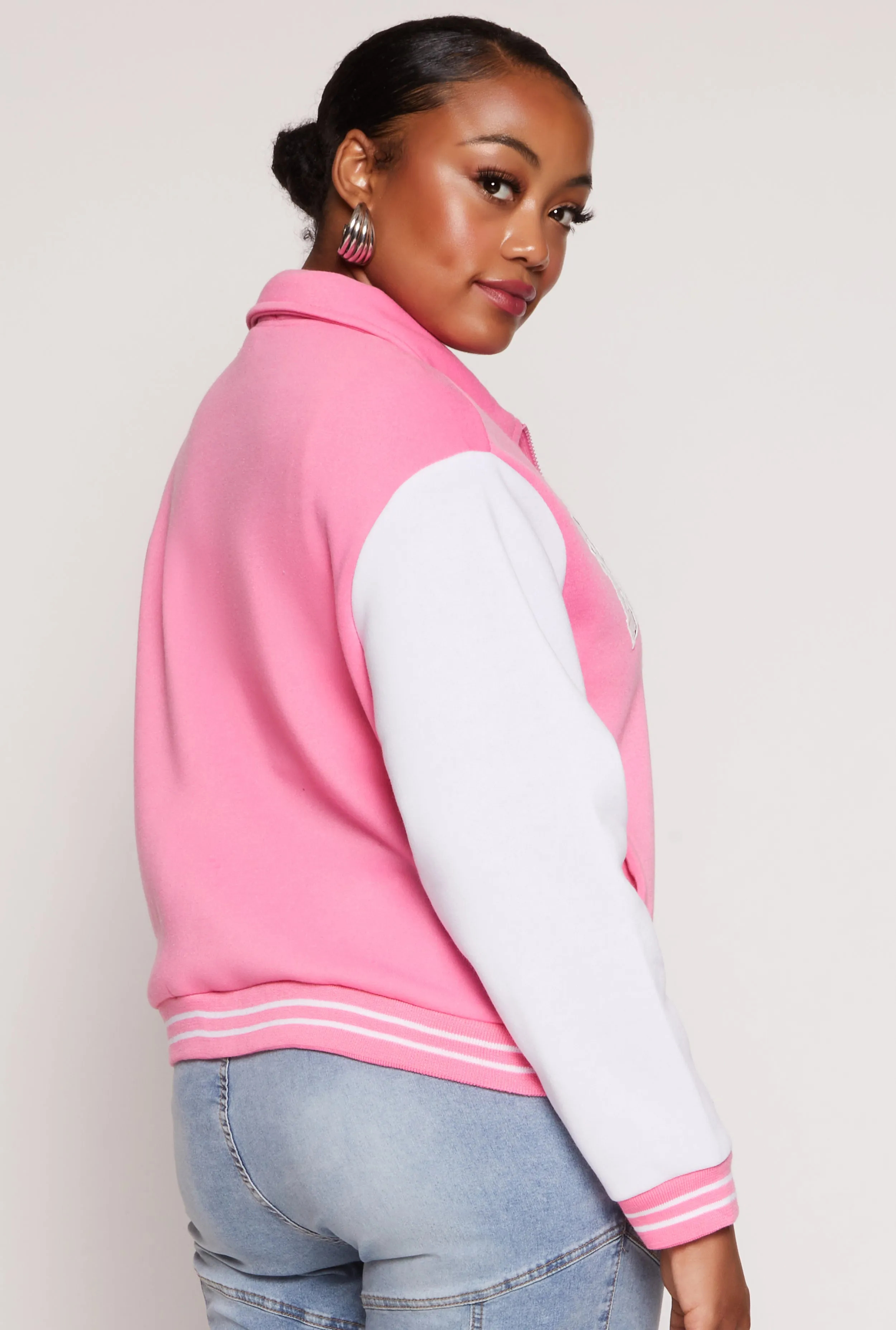 Plus Size Brooklyn Sport Team Varsity Jacket sold by Rainbow product image thumbnail 3