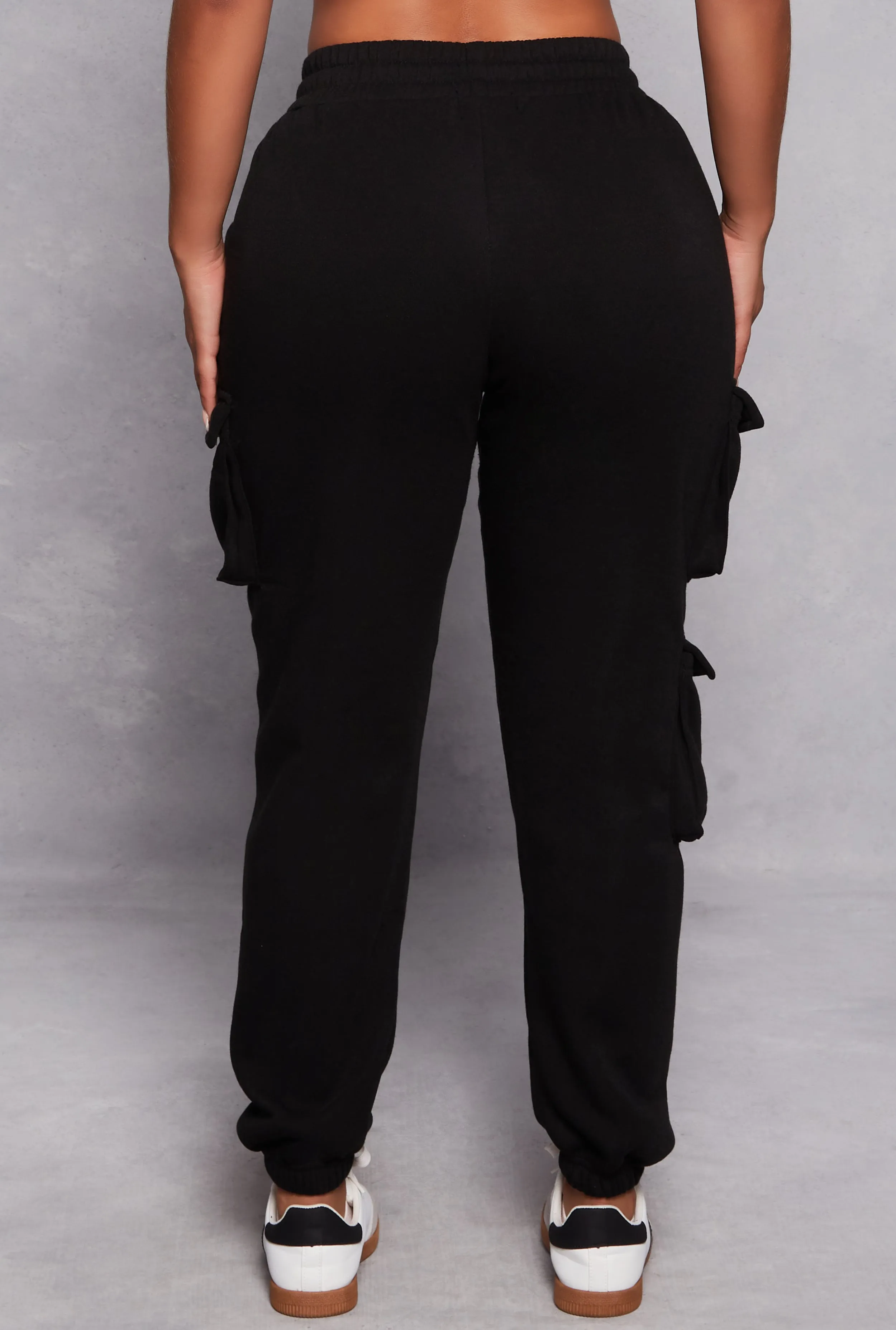 Fleece Drawstring Cargo Sweatpants sold by Rainbow product image thumbnail 3