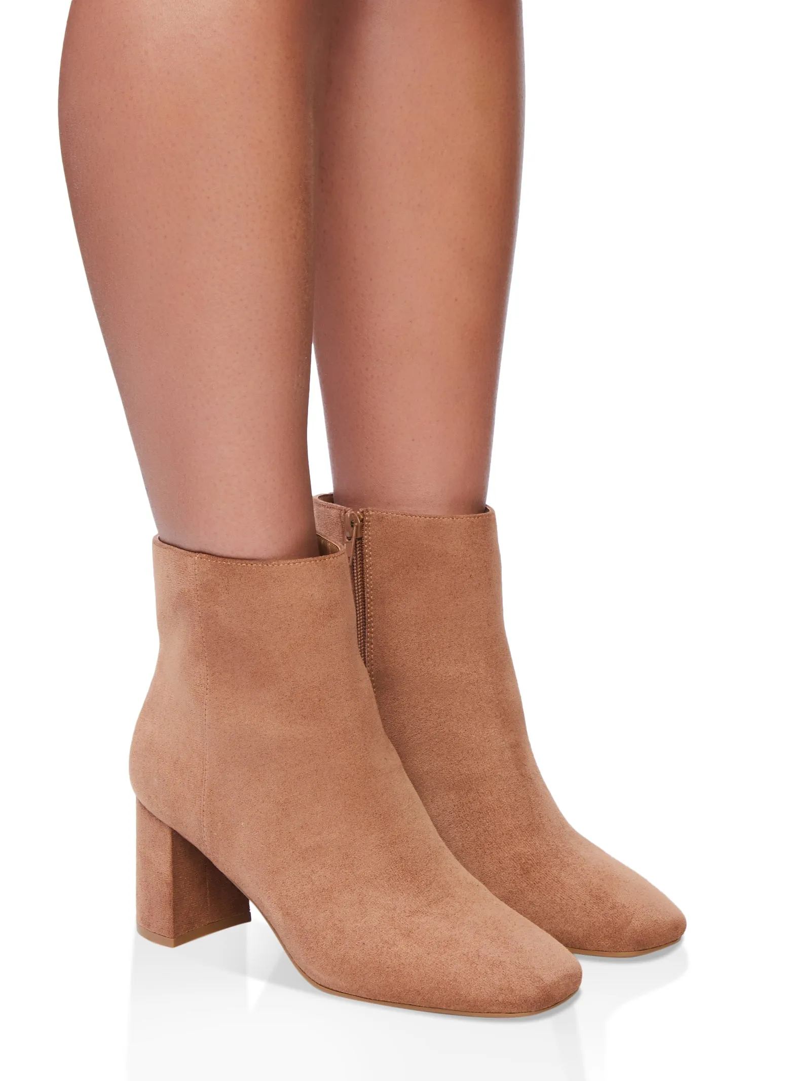 Side Zip Mid Block Heel Booties sold by Rainbow product image thumbnail 2